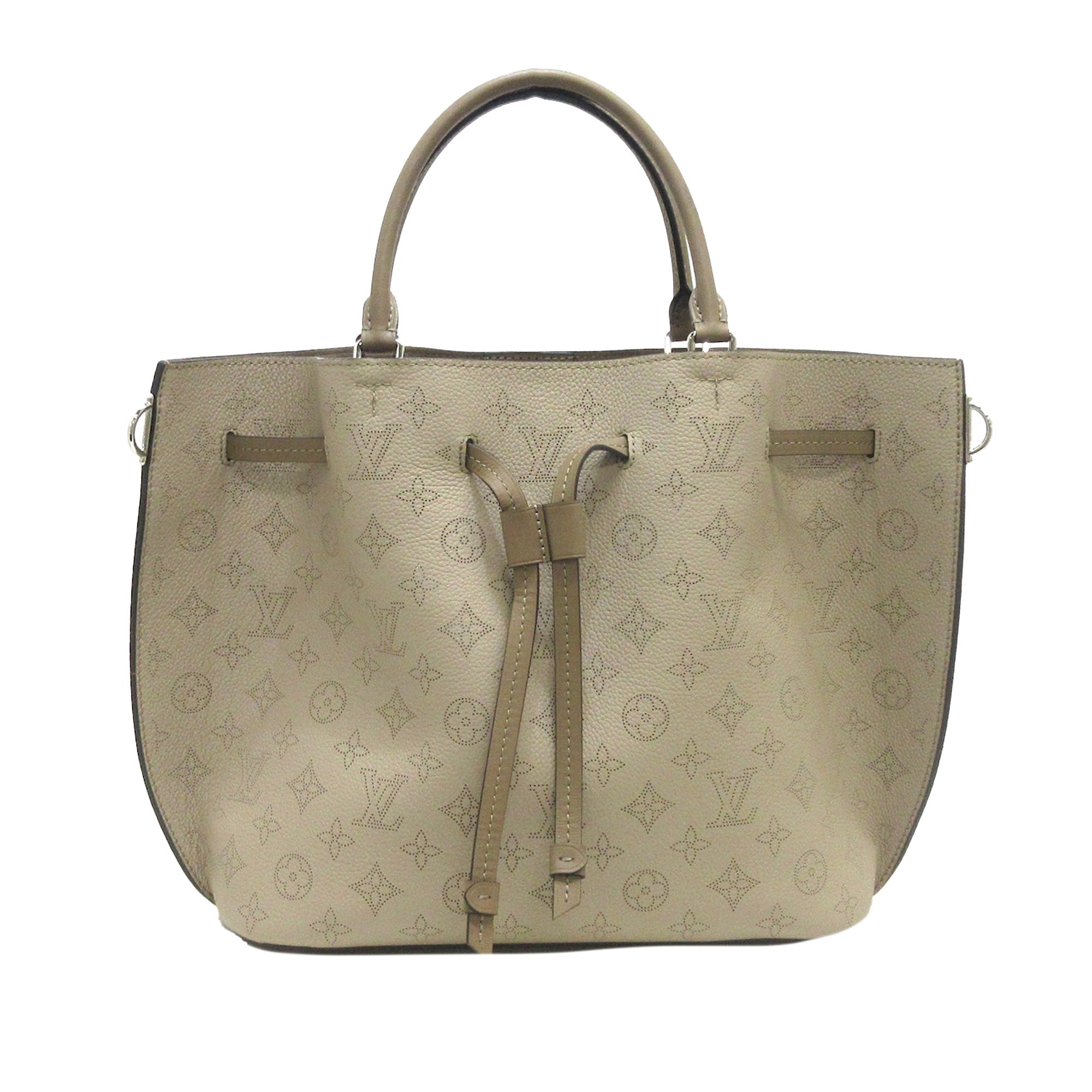 Louis Vuitton Opal Monogram Mahina Leather Girolata Bucket Bag