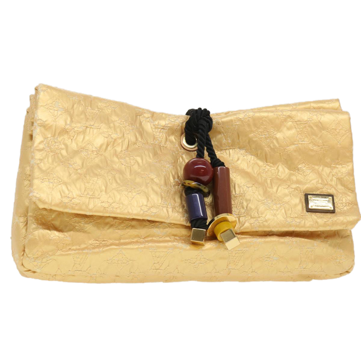 Limelight Clutch in Canvas, Gold Hardware