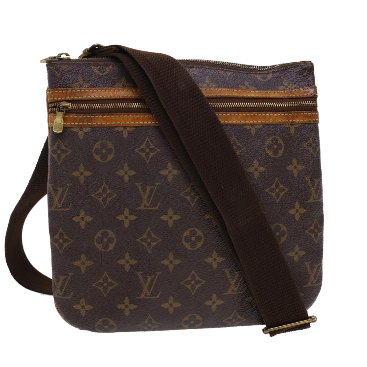 Brown Louis Vuitton Monogram Pochette Bosphore Crossbody Bag