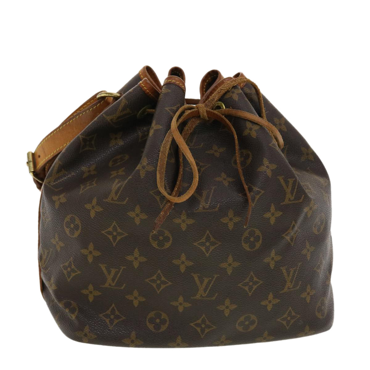 LOUIS VUITTON Shoulder Bag M42226 Petit Noe Monogram canvas Brown Women Used