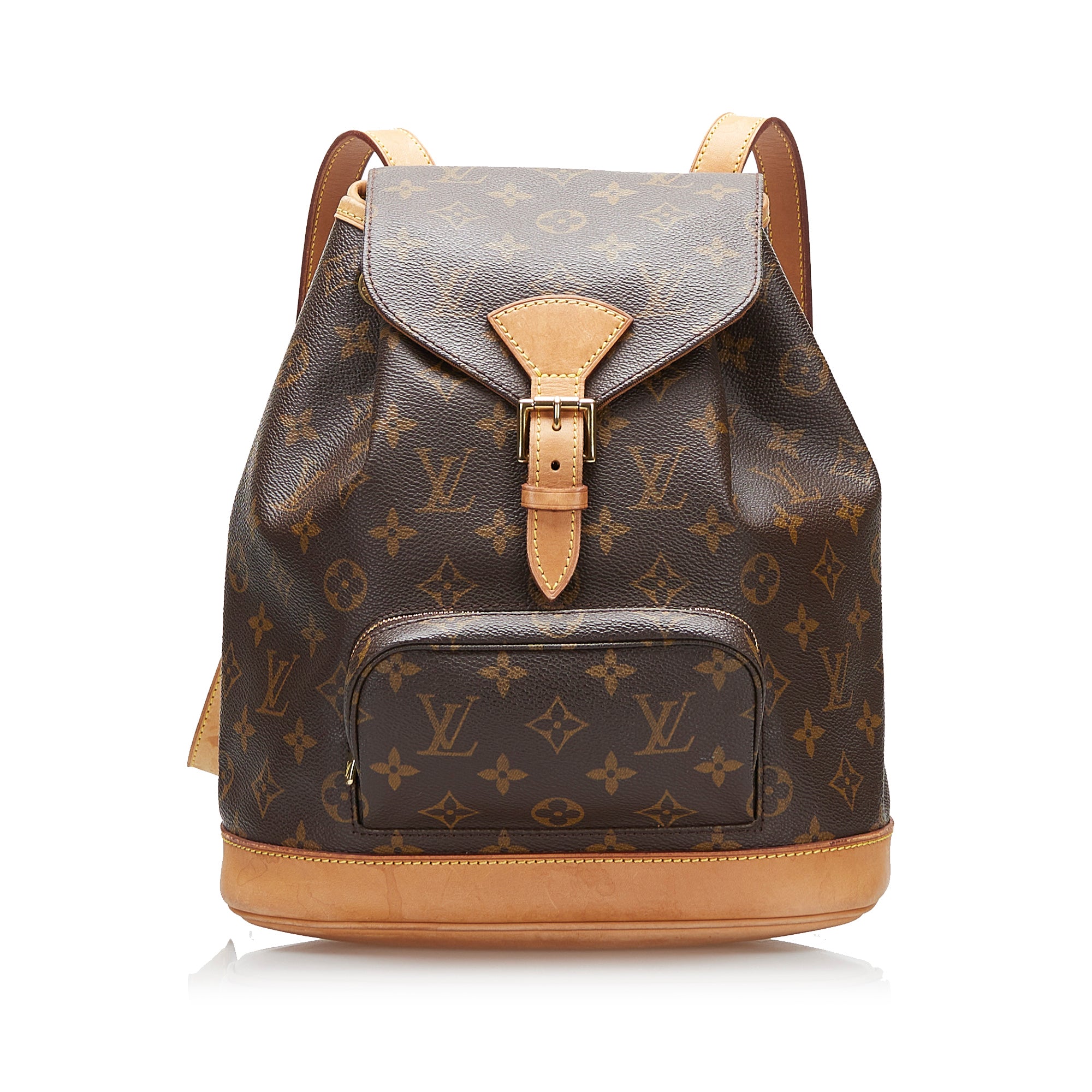 LOUIS VUITTON Brown Monogram Canvas Montsouris MM Backpack - The Purse  Ladies