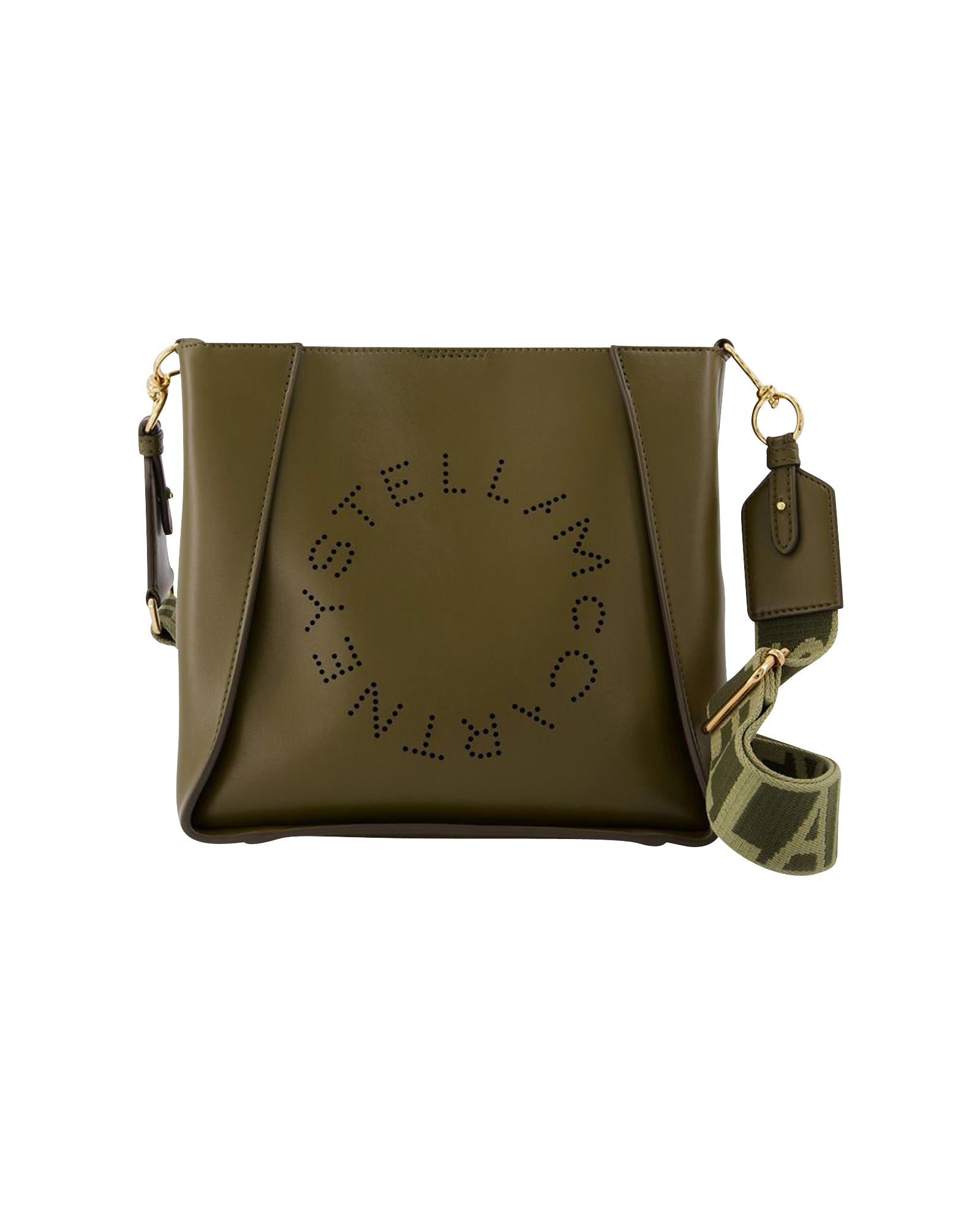 Stella McCartney Shoulder Bag With Logo in Brown