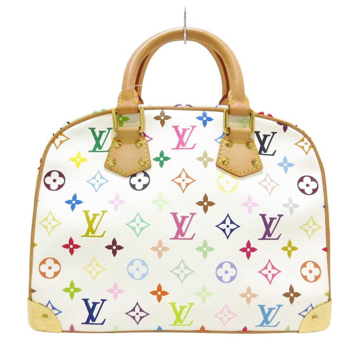 Louis Vuitton Paris x Murakami multicolor monogram bag on brown background  - 2000s second hand Lysis