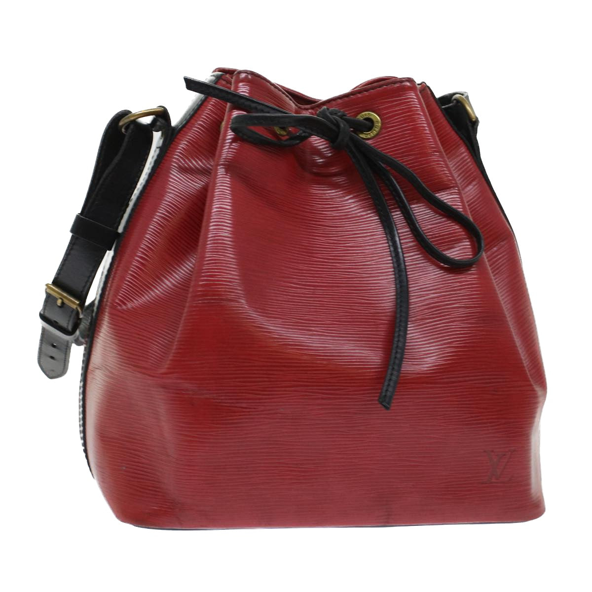 Louis Vuitton Red/Black Epi Leather Petit Noe Bag Louis Vuitton