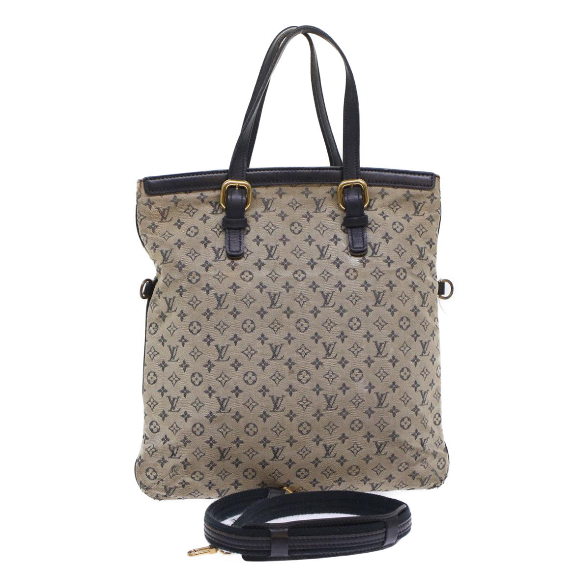 LOUIS VUITTON M92208 Monogram Mini Françoise Tote Bag 2 way bag Canvas Blue