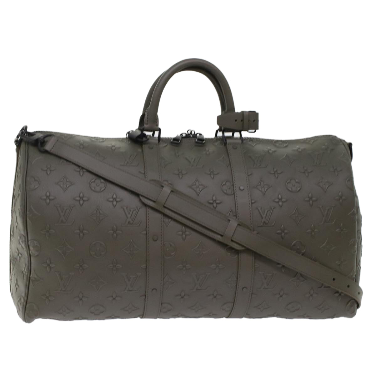 LOUIS VUITTON Keepall 50 Bandouliere Monogram Eclipse Travel Bag