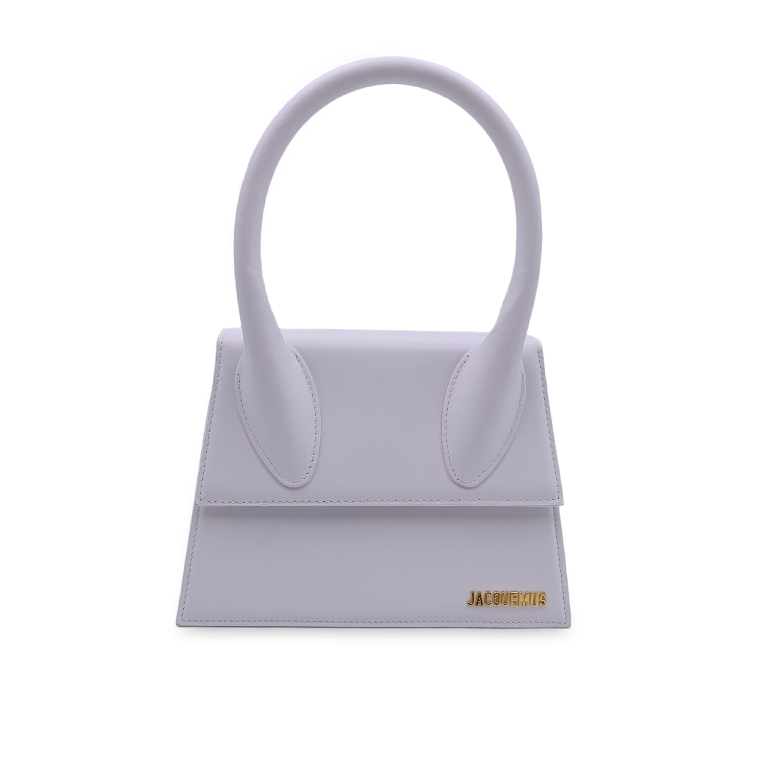 Jacquemus Le Grand Chiquito Leather Top Handle Bag in White