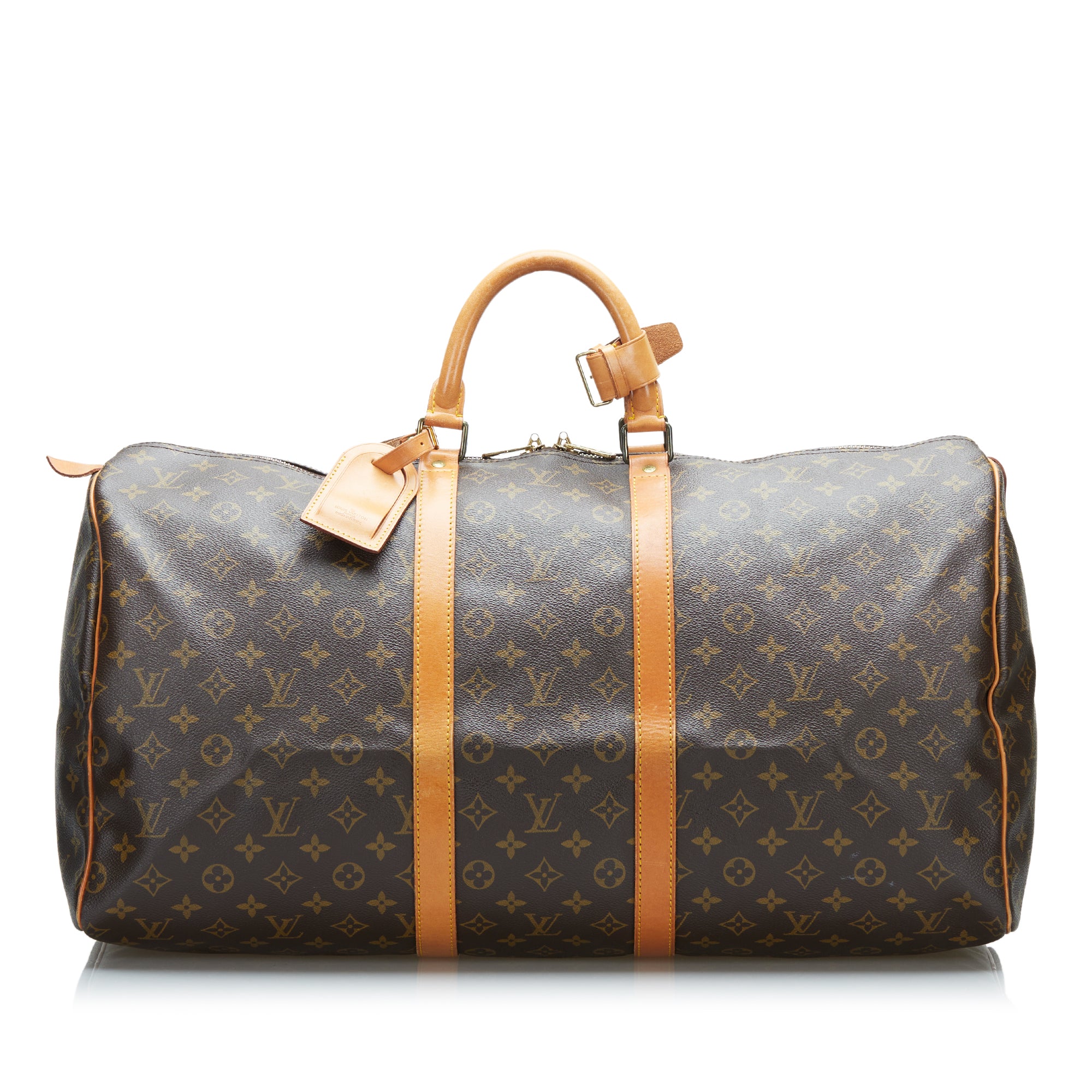 Louis Vuitton Monogram Keepall Duffle Bag 45 Brown