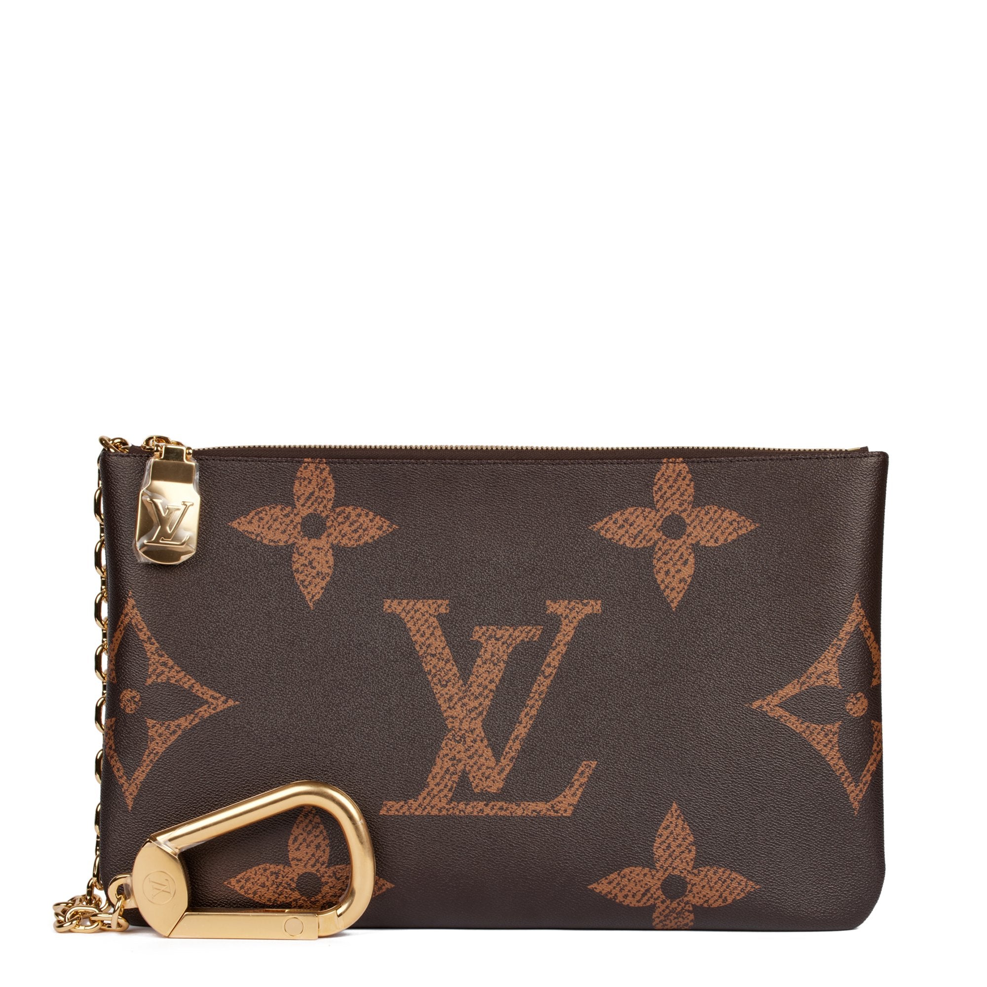 Louis Vuitton Gift Packaging Set-Bag, Brown Box, Leather Ribbon, Receipt  Holder