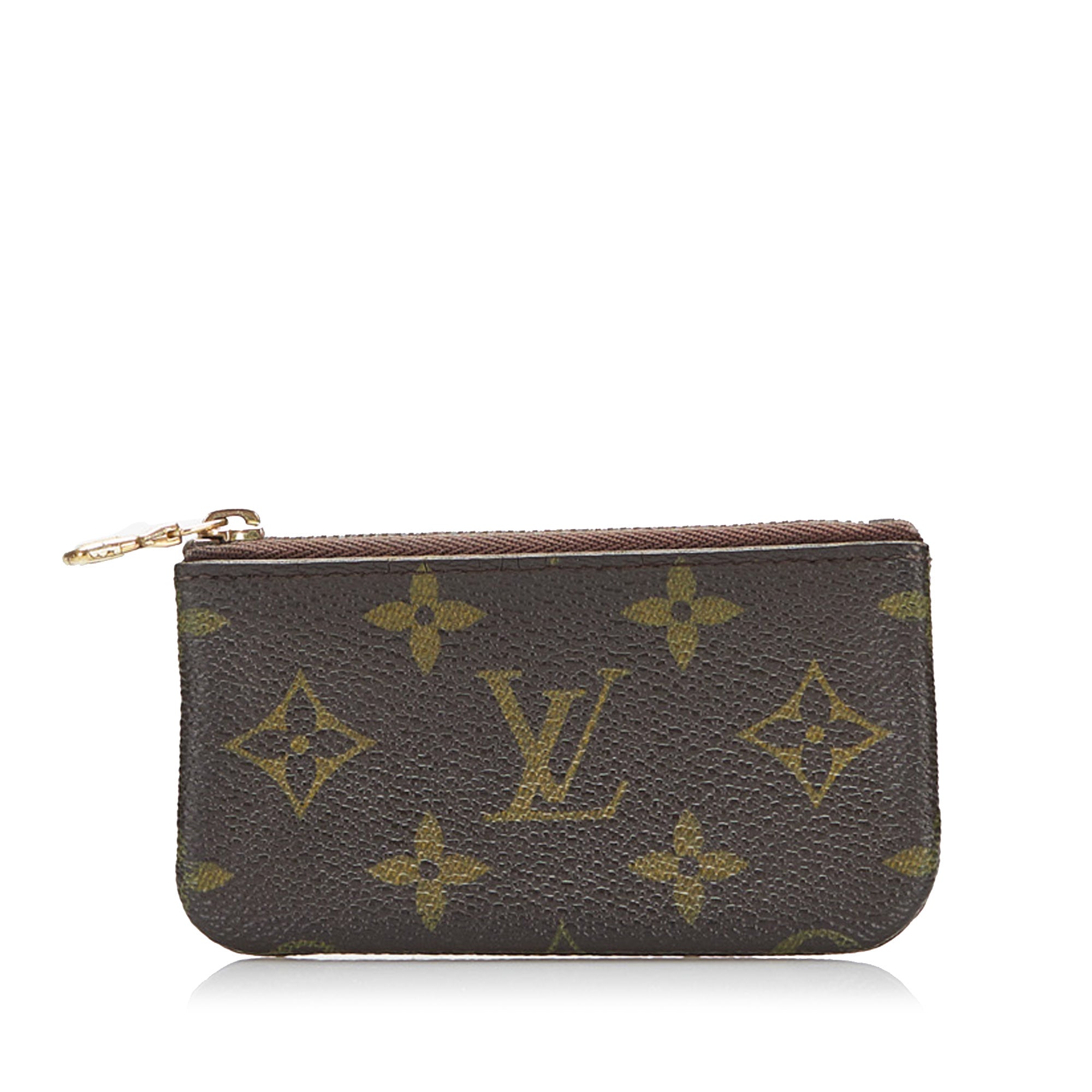 Louis Vuitton Key Coin Pouch Monogram Canvas Brown