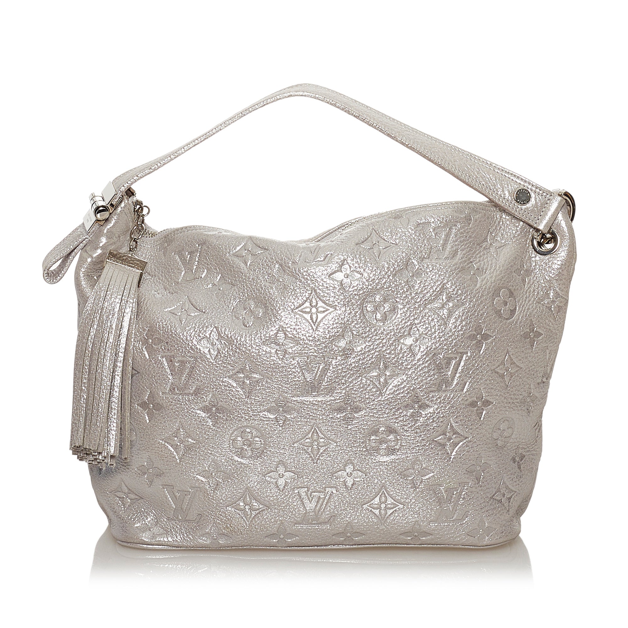 Louis Vuitton Monogram Shimmer Halo Tassel Hobo Bag Light Pink