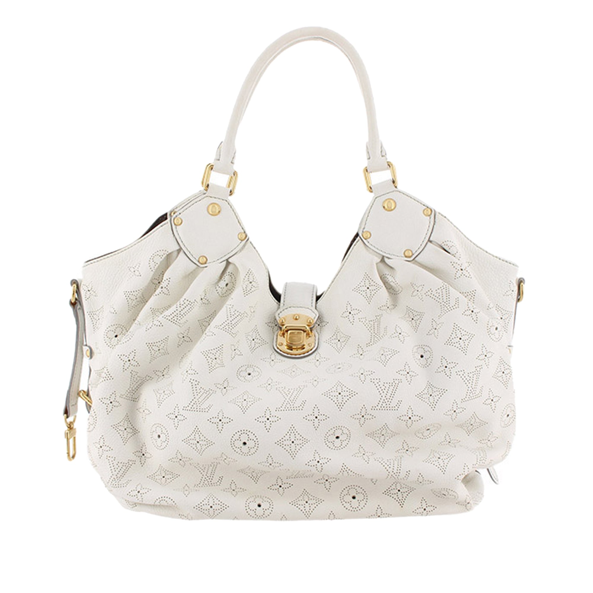 Louis Vuitton White Monogram Mahina L Bag