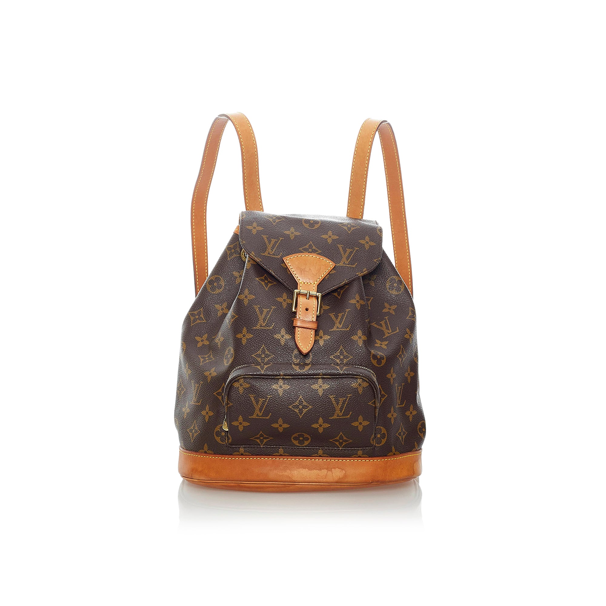 Louis Vuitton Montsouris Mm Canvas Backpack Bag (pre-owned) in