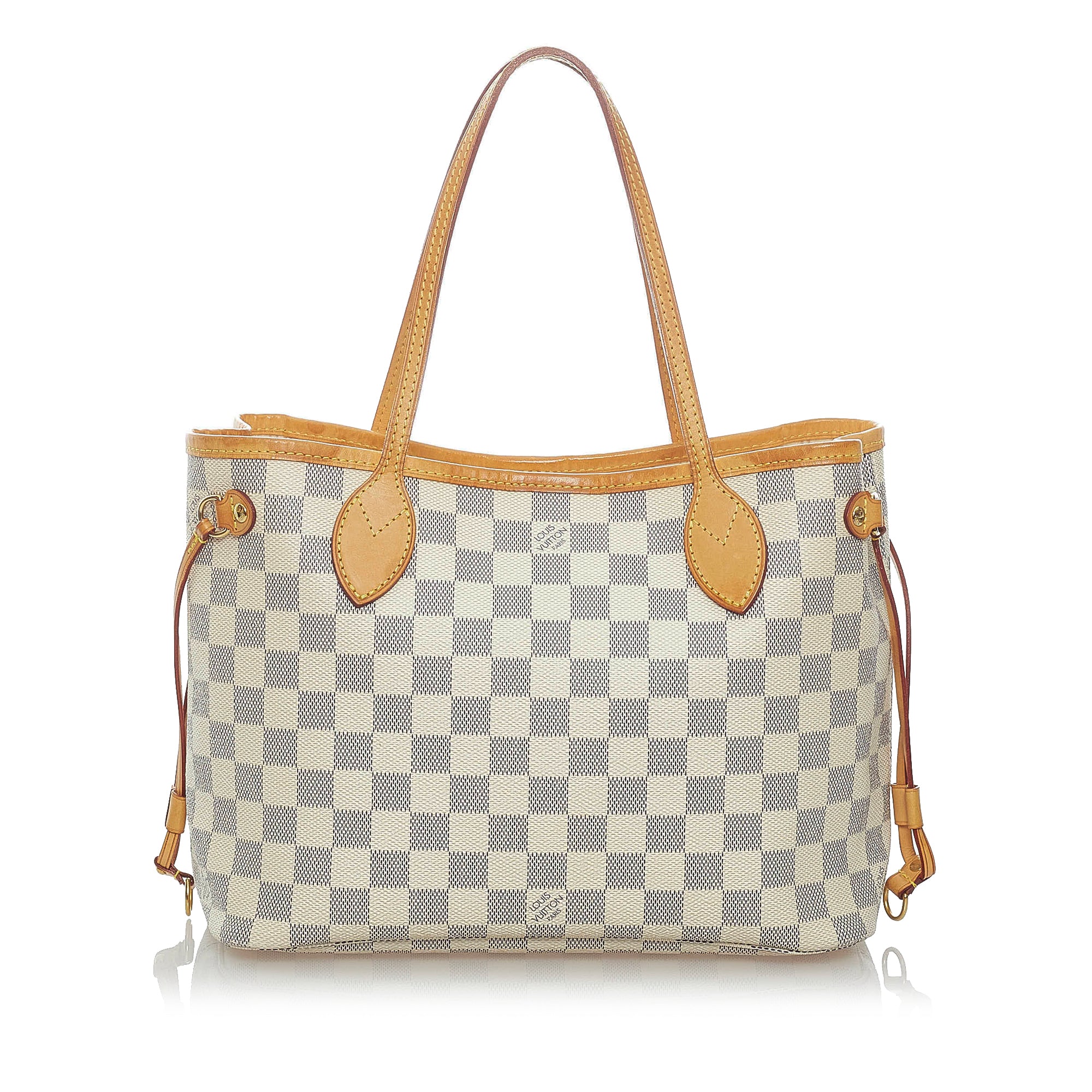 LOUIS VUITTON Neverfull PM Damier Azur Tote Bag