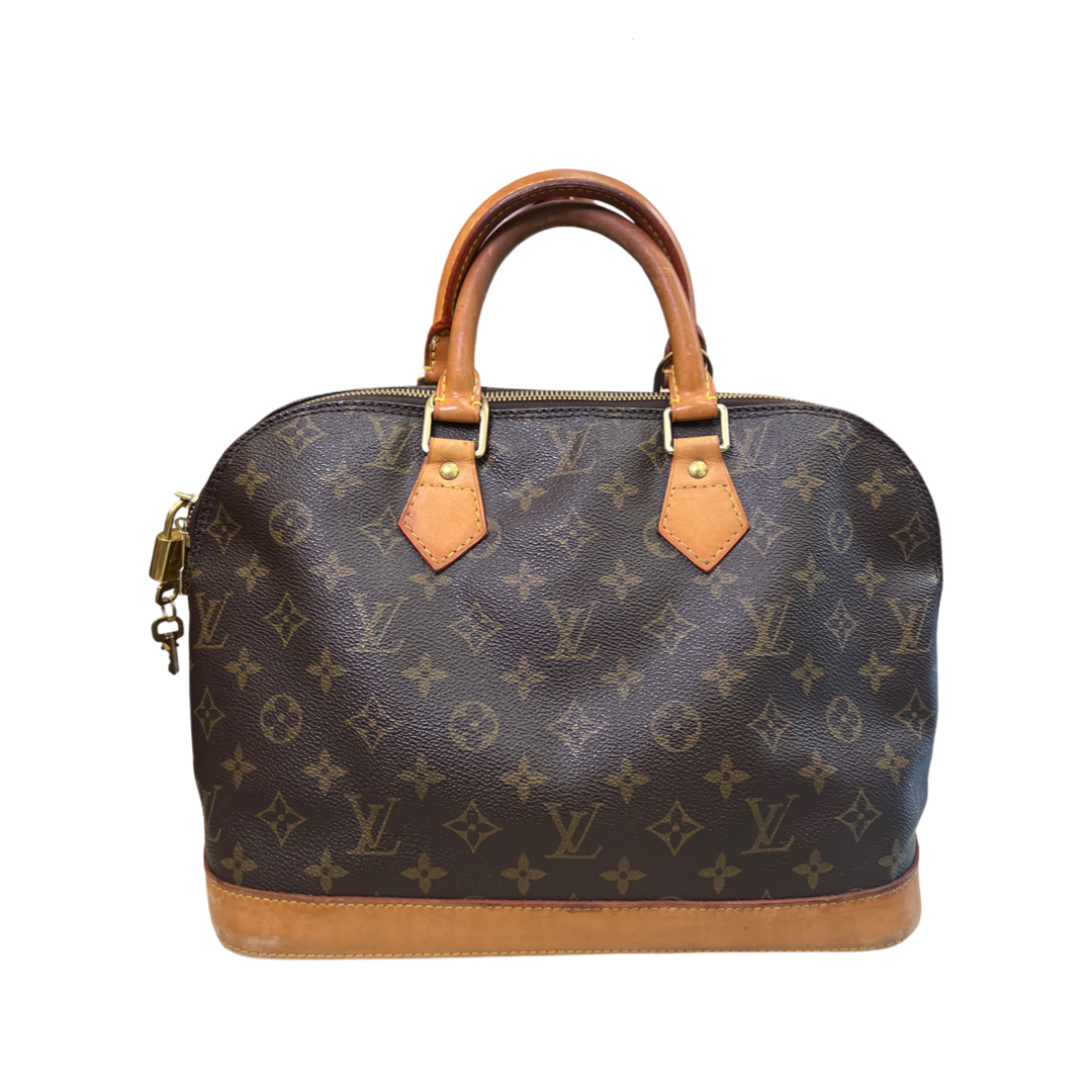 Louis Vuitton Vintage Alma Handbag Damier PM Brown