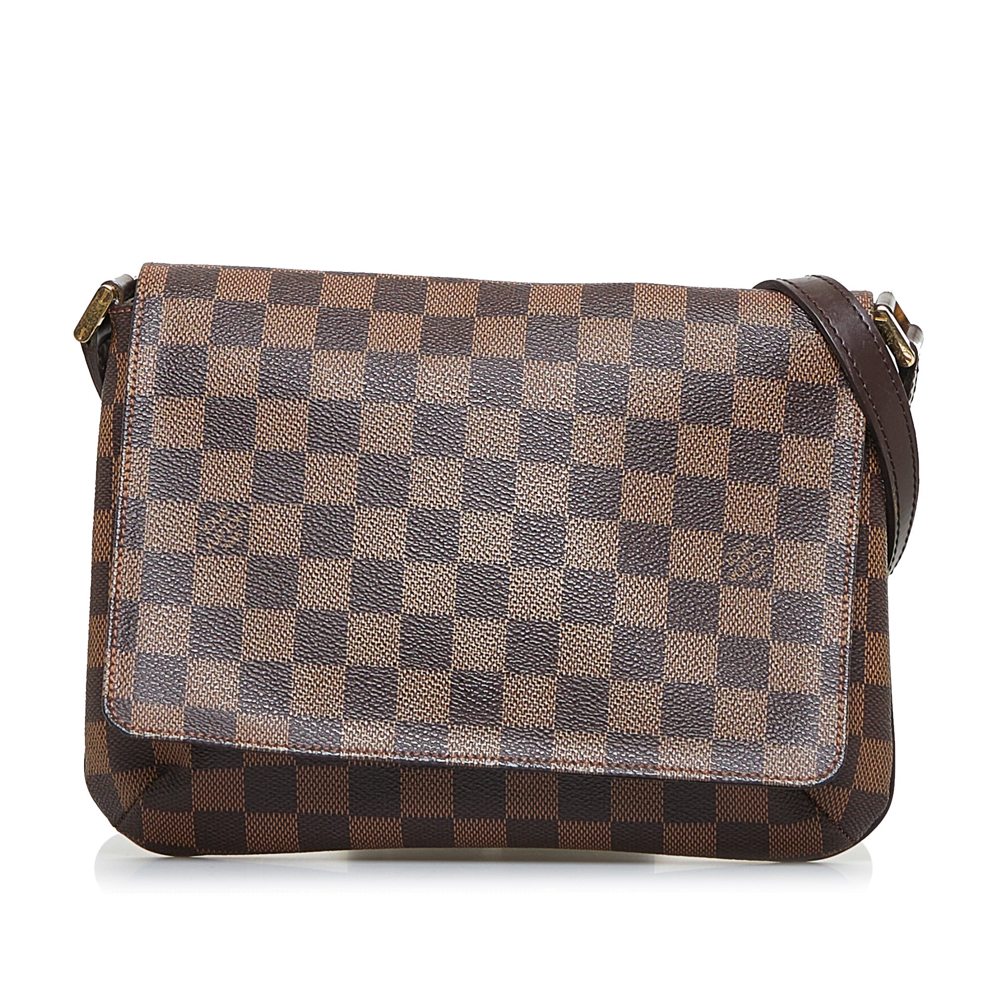 Louis Vuitton Damier Ebene Canvas Leather Musette Tango Short Strap  Shoulder Bag at 1stDibs