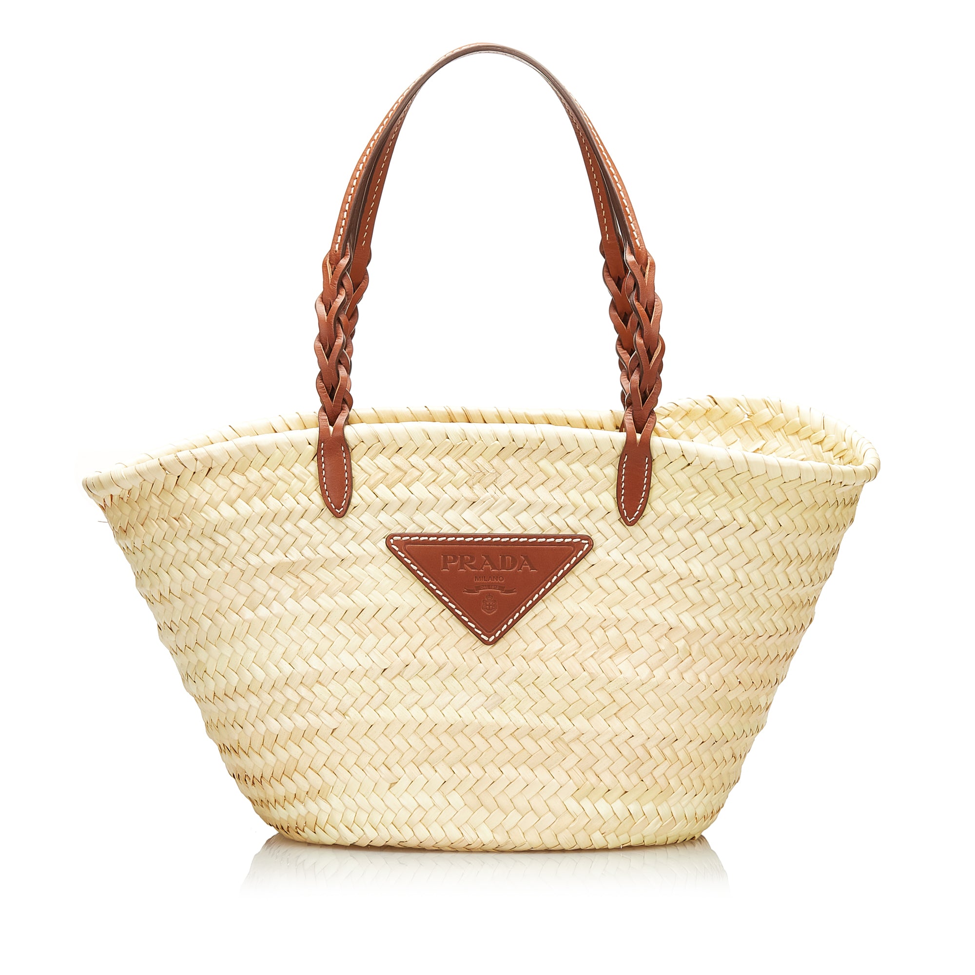 Tote Prada Beige in Wicker - 35995458