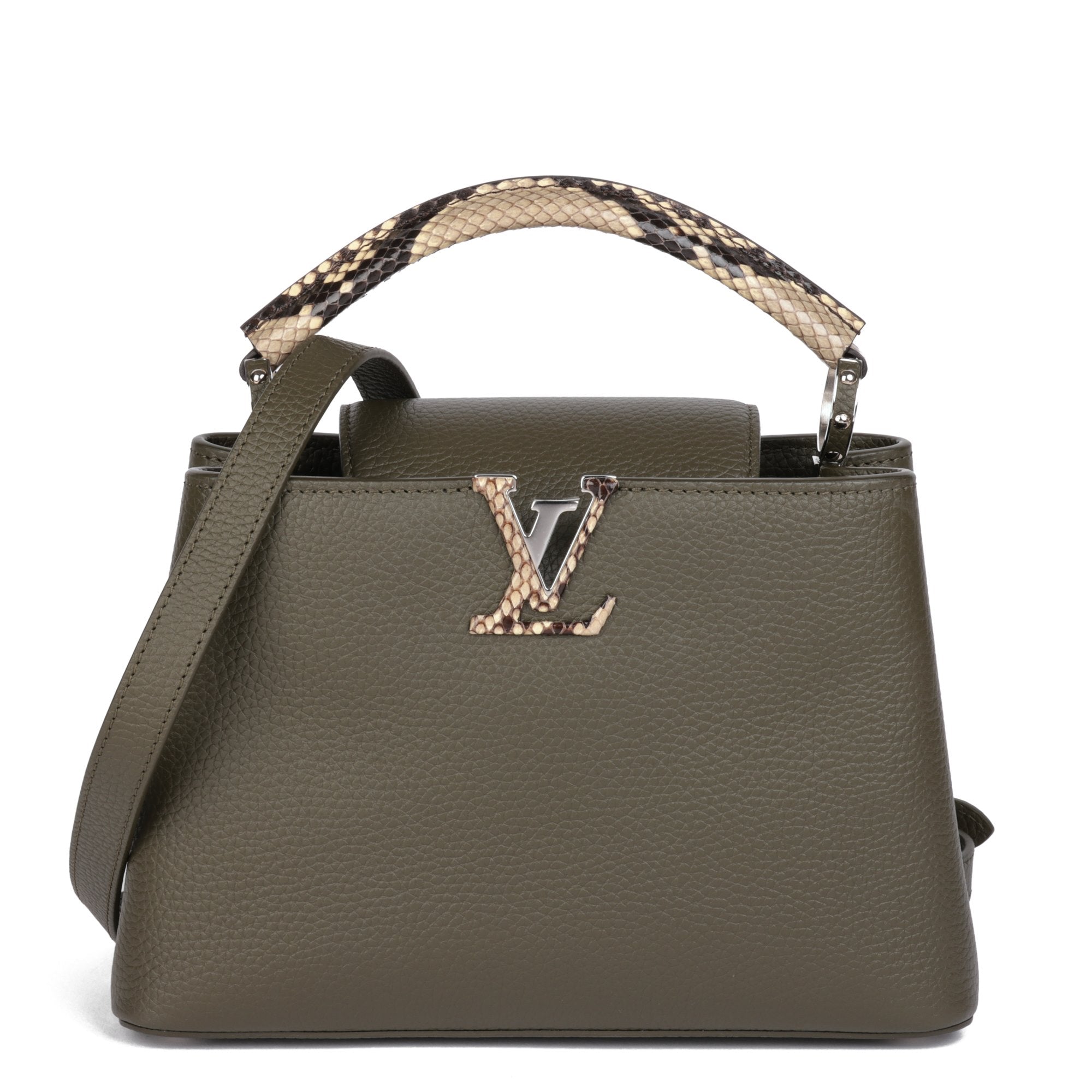 Louis Vuitton bag Capucines Khaki Snake Leather 3D model