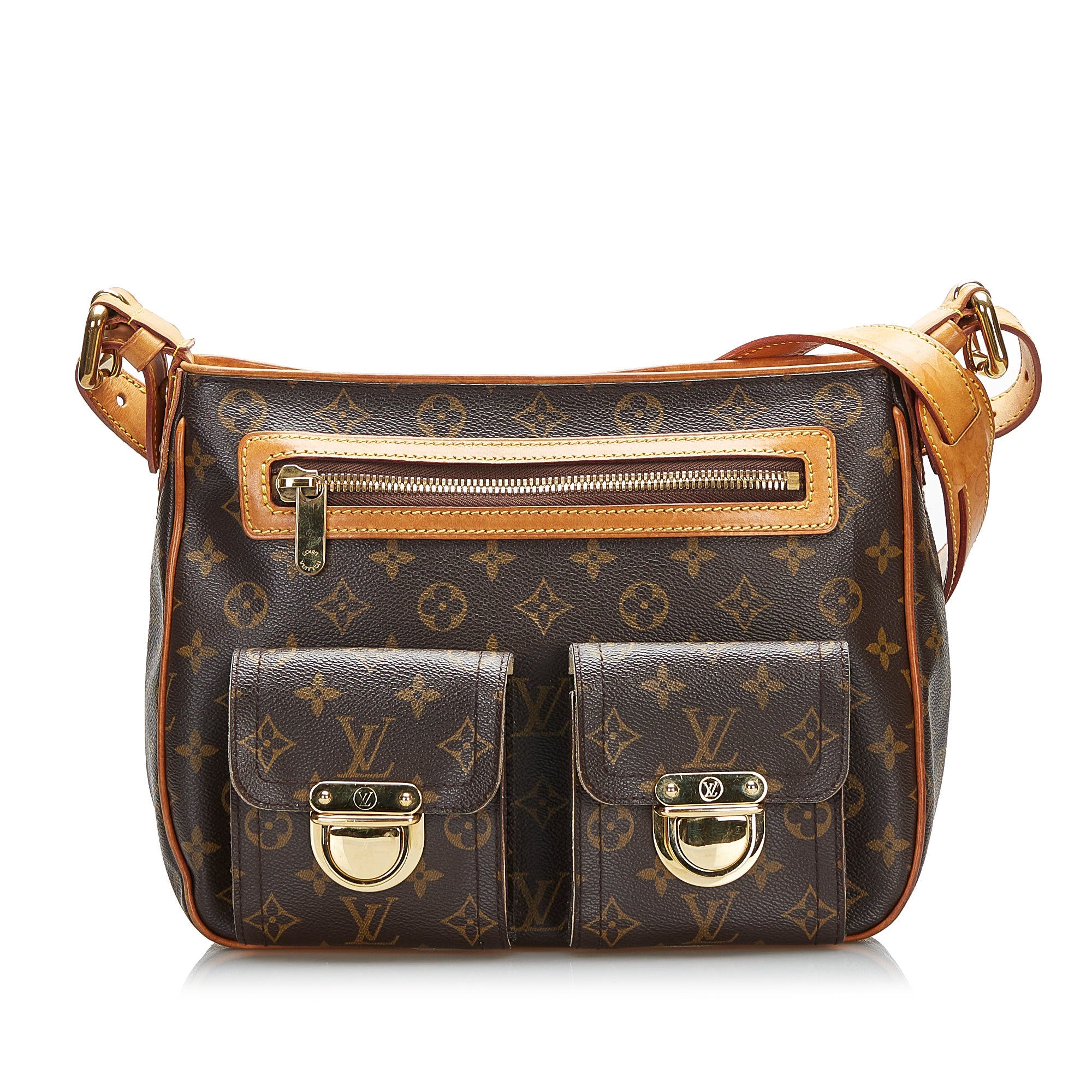 Louis Vuitton Vintage - Monogram Hudson GM Bag - Brown - Monogram