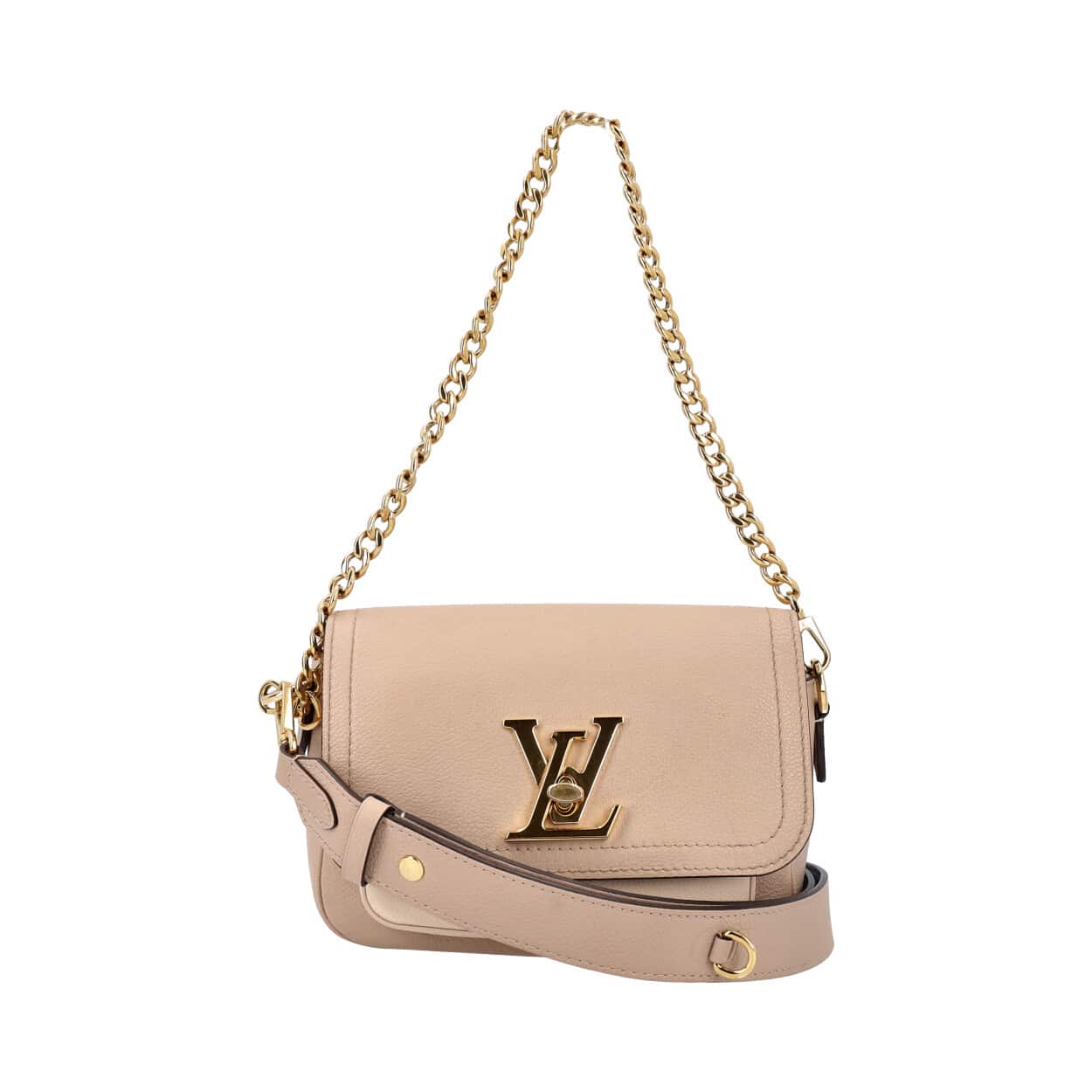 Louis Vuitton Lockme Womens Shoulder Bags 2022 Ss, Beige