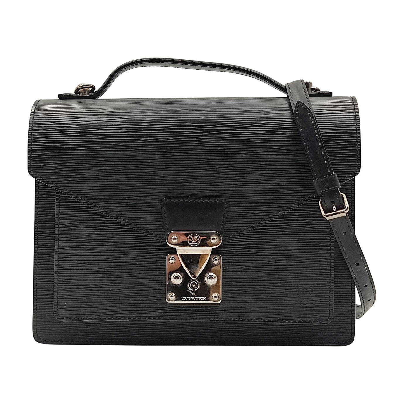 Louis Vuitton Black Epi Monceau QJB0B510KB065