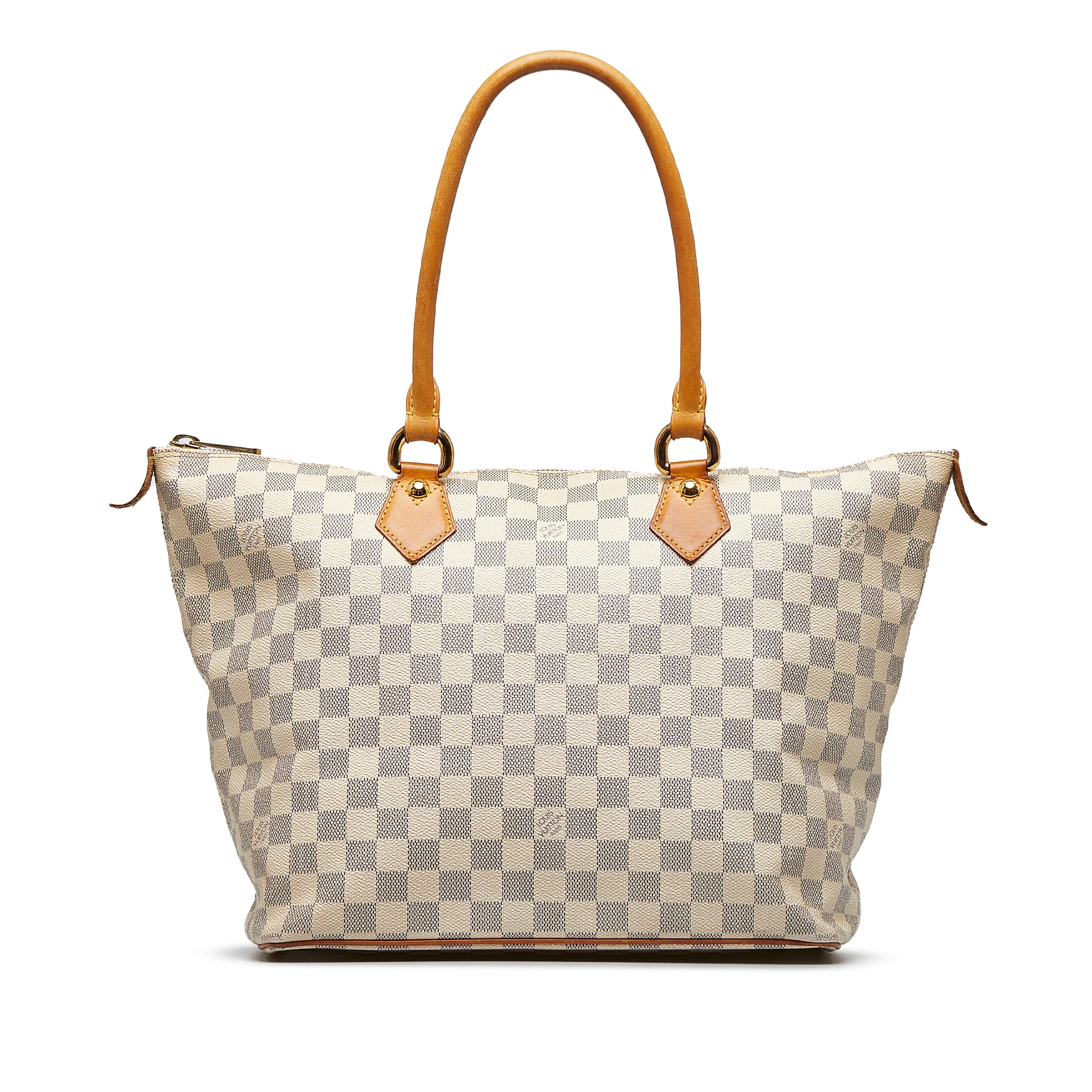 Shop for Louis Vuitton Damier Azur Canvas Leather Saleya MM Bag