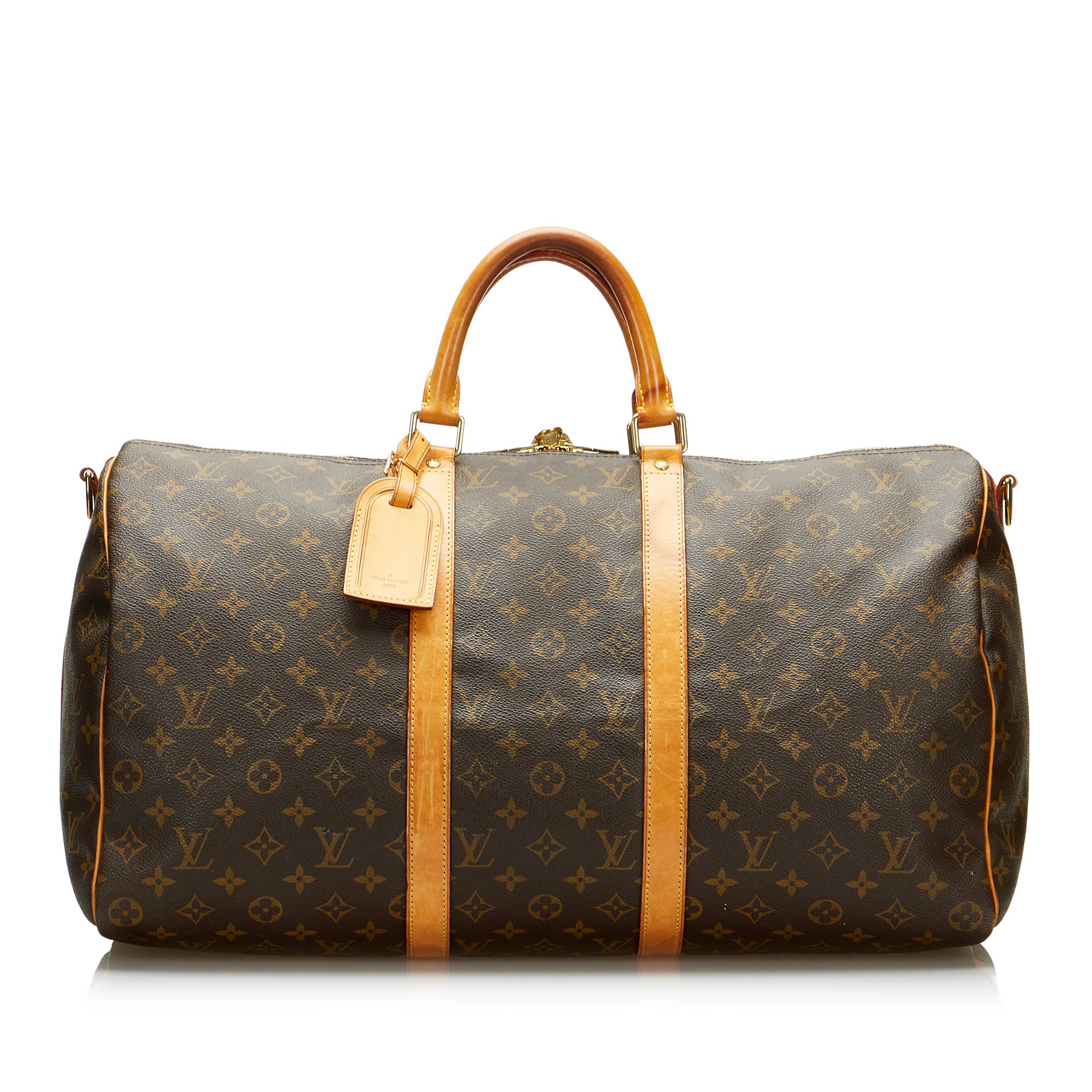 Louis Vuitton Damier Ebene Canvas Keepall Bandouliere 50 Louis Vuitton