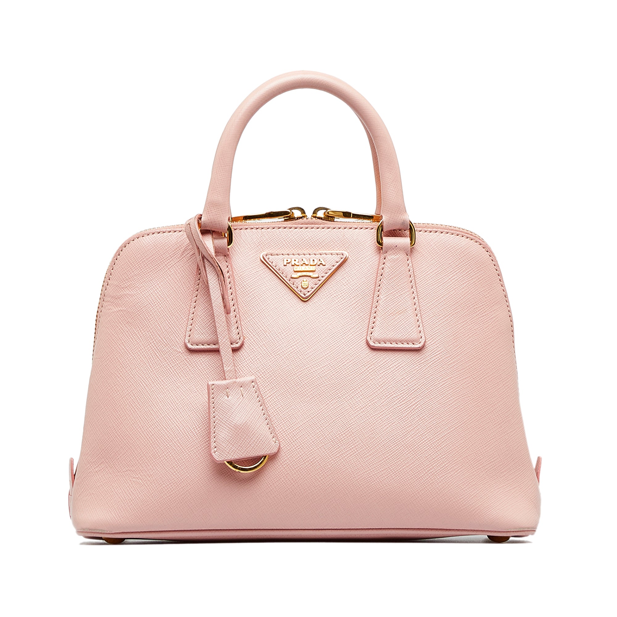 Shop Prada Mini Saffiano Leather Bag