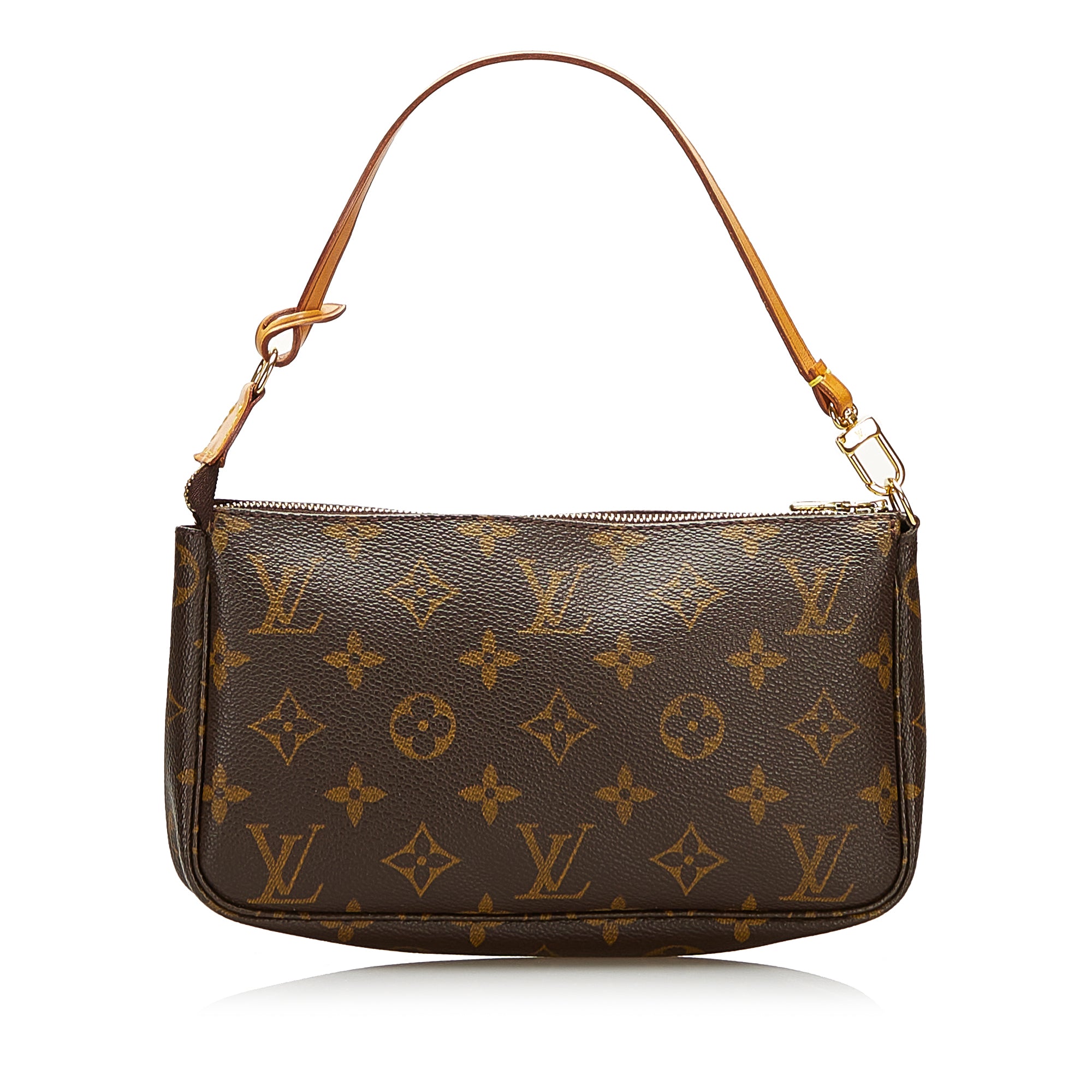 Brown Louis Vuitton Monogram Pochette Accessoires Baguette