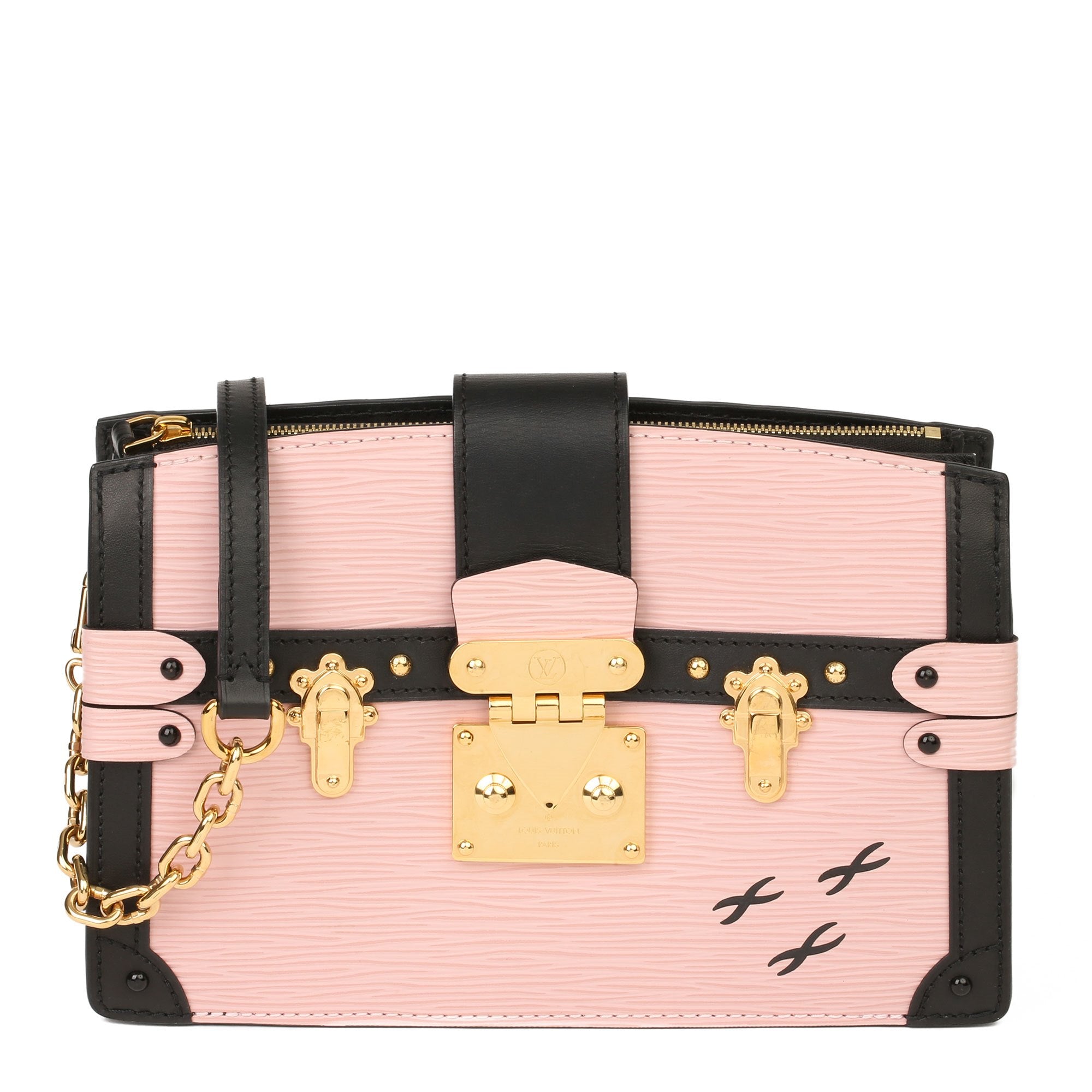 Louis Vuitton Epi Trunk Clutch Rose Ballerine 