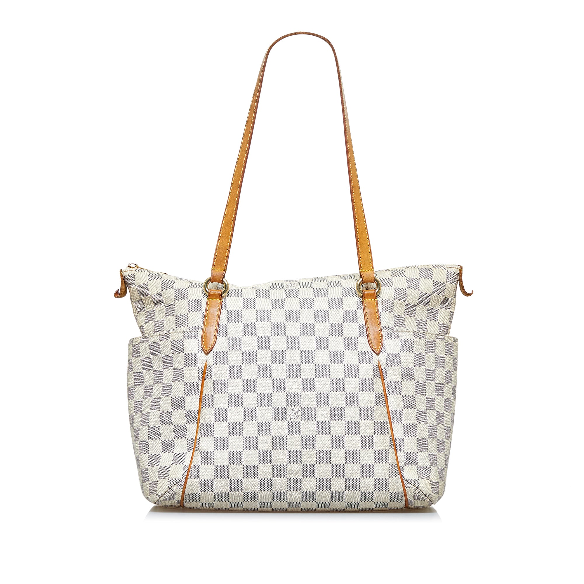 Louis Vuitton Damier Azur Totally MM Tote Bag Shoulder with Zipper