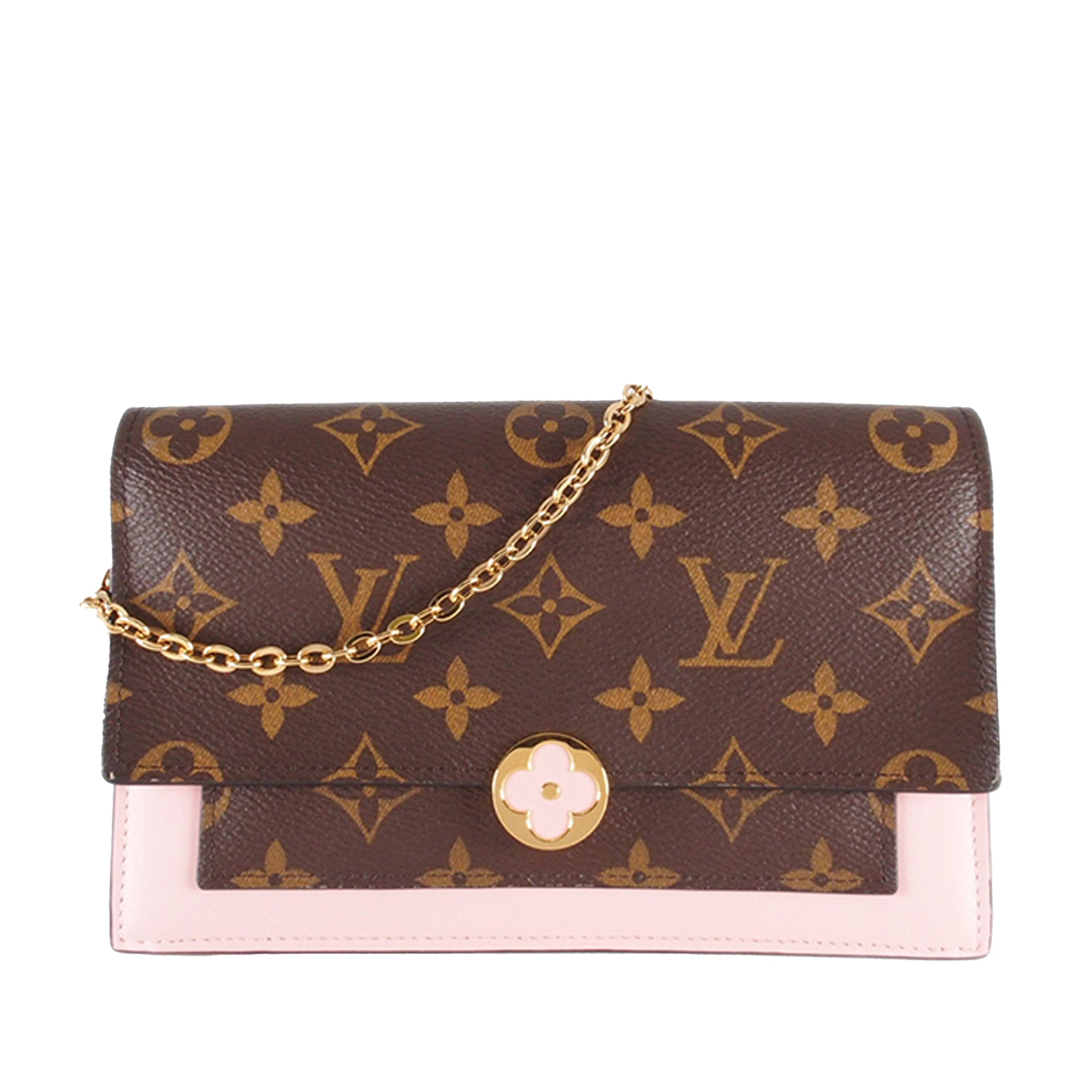 Louis Vuitton Monogram Canvas Flore Chain Wallet, Louis Vuitton Handbags