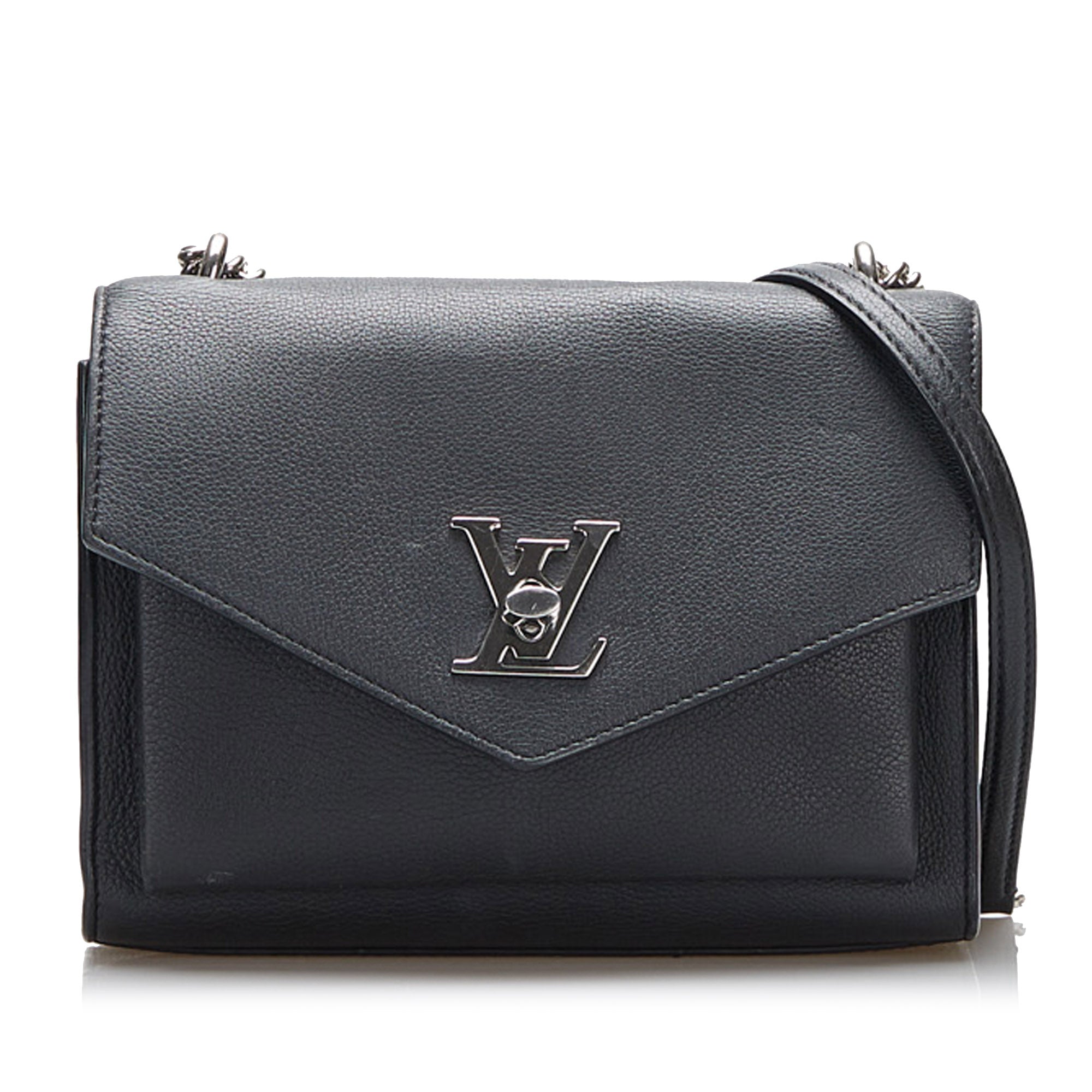 Louis Vuitton Mylockme Chain Pochette - Black Shoulder Bags