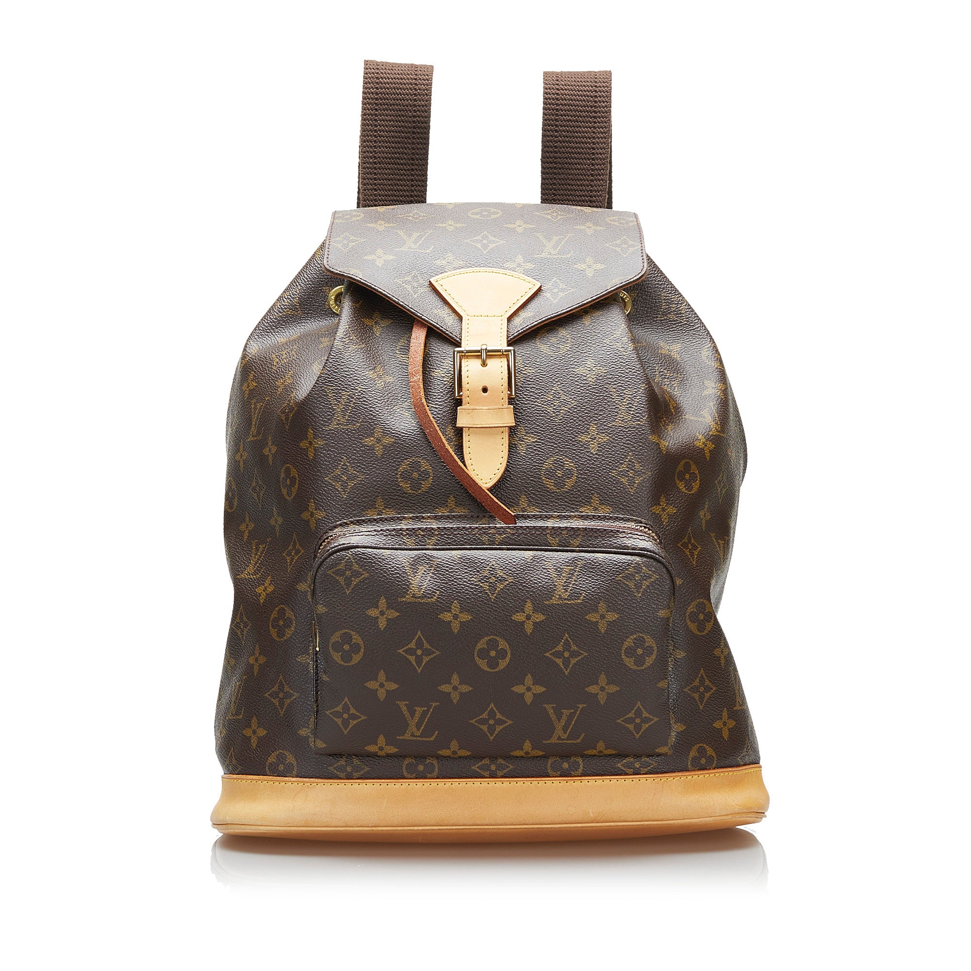 LOUIS VUITTON Backpack Bag Monogram Brown Montsouris GM