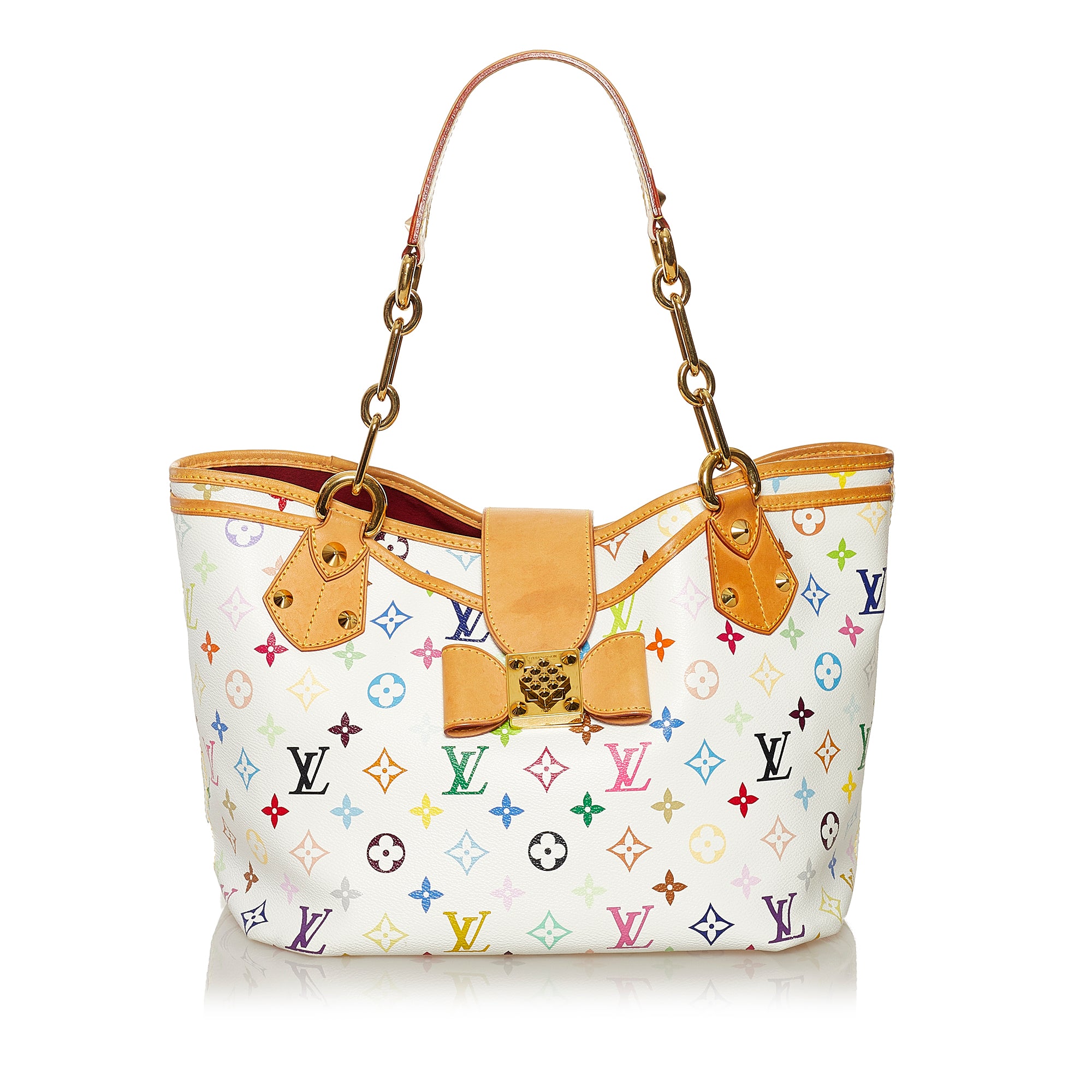 Louis Vuitton Annie MM Multicolor Monogram Canvas Shoulder Bag White