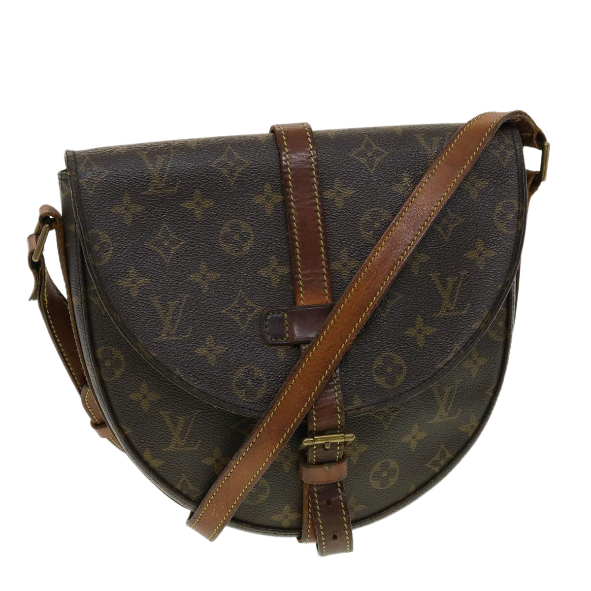 LV' Chantilly Leather Crossbody Bag