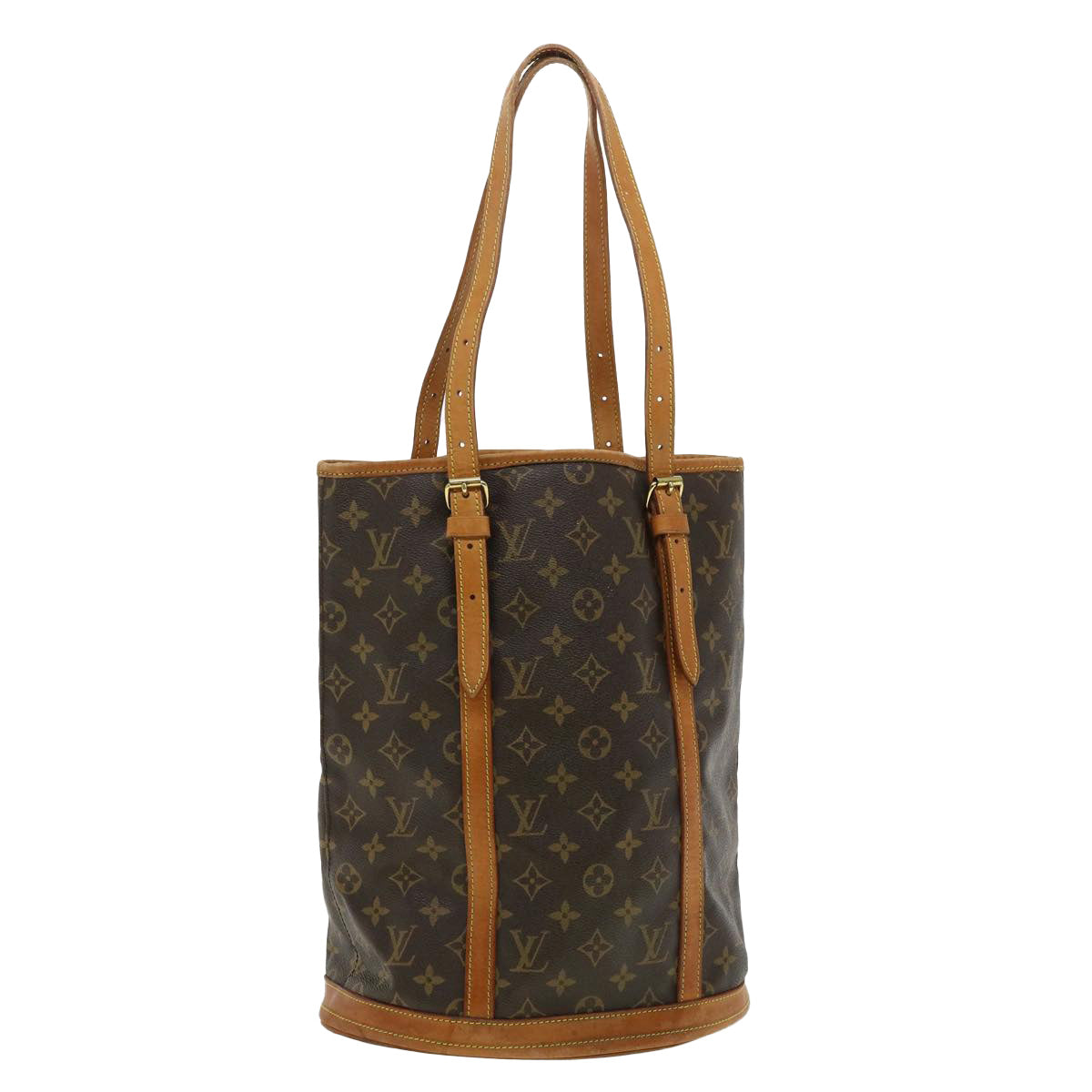 Shop for Louis Vuitton Monogram Canvas Leather Bucket GM Shoulder Bag -  Shipped from USA