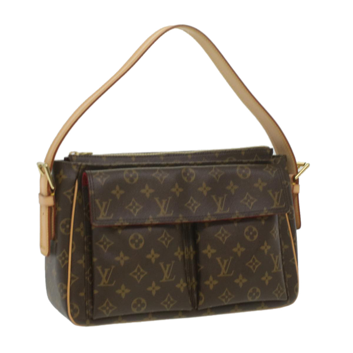 Louis Vuitton Monogram Viva Cite GM Shoulder Bag M51163 Made In France