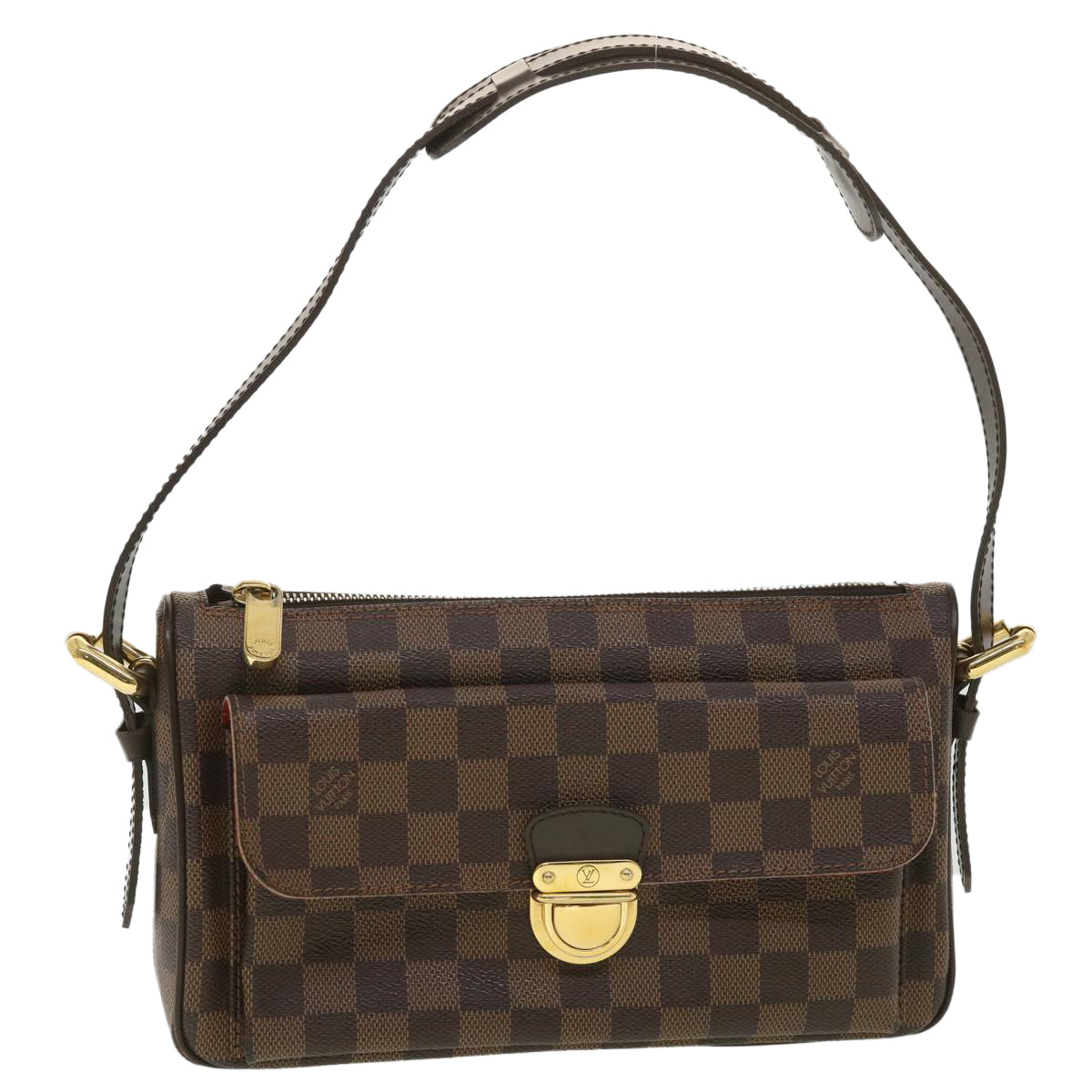 LOUIS VUITTON Damier Ebene Ravello GM Shoulder Bag N60006 LV Auth