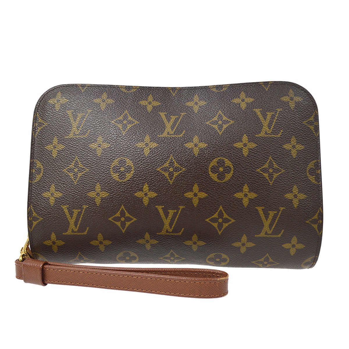 Louis Vuitton Classic Orsay Clutch Bag Pouchette w/ Wrist Strap