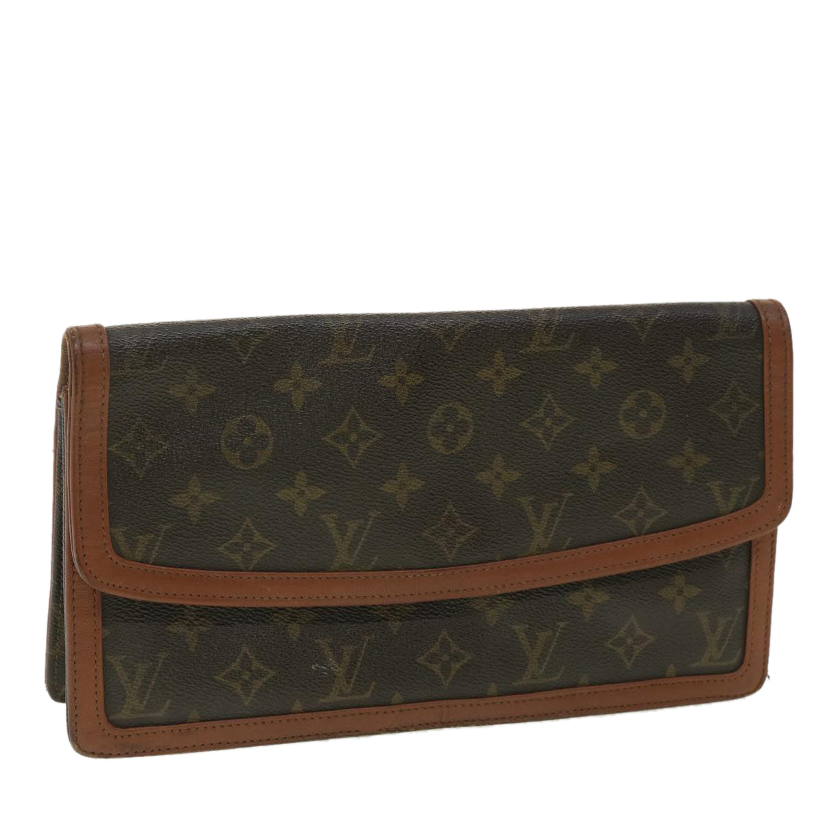 LOUIS VUITTON Small Purse Bag Pochette Iena D-ring M51808 Monogram Canvas  Brown