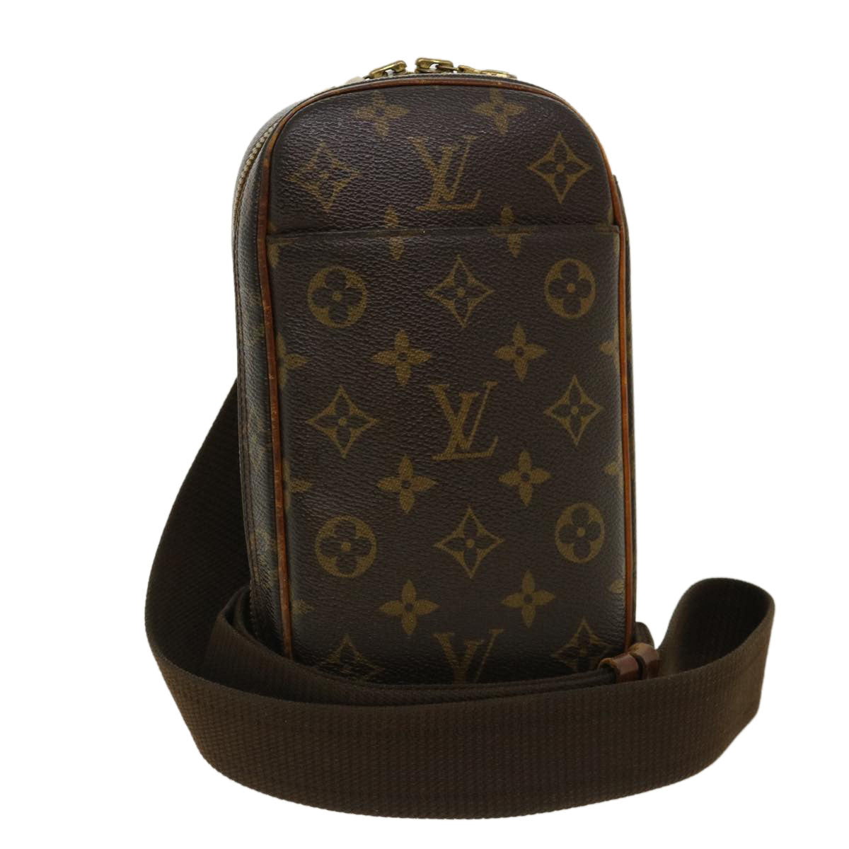 LOUIS VUITTON Monogram Pochette Gange Shoulder Bag M51870 LV Auth