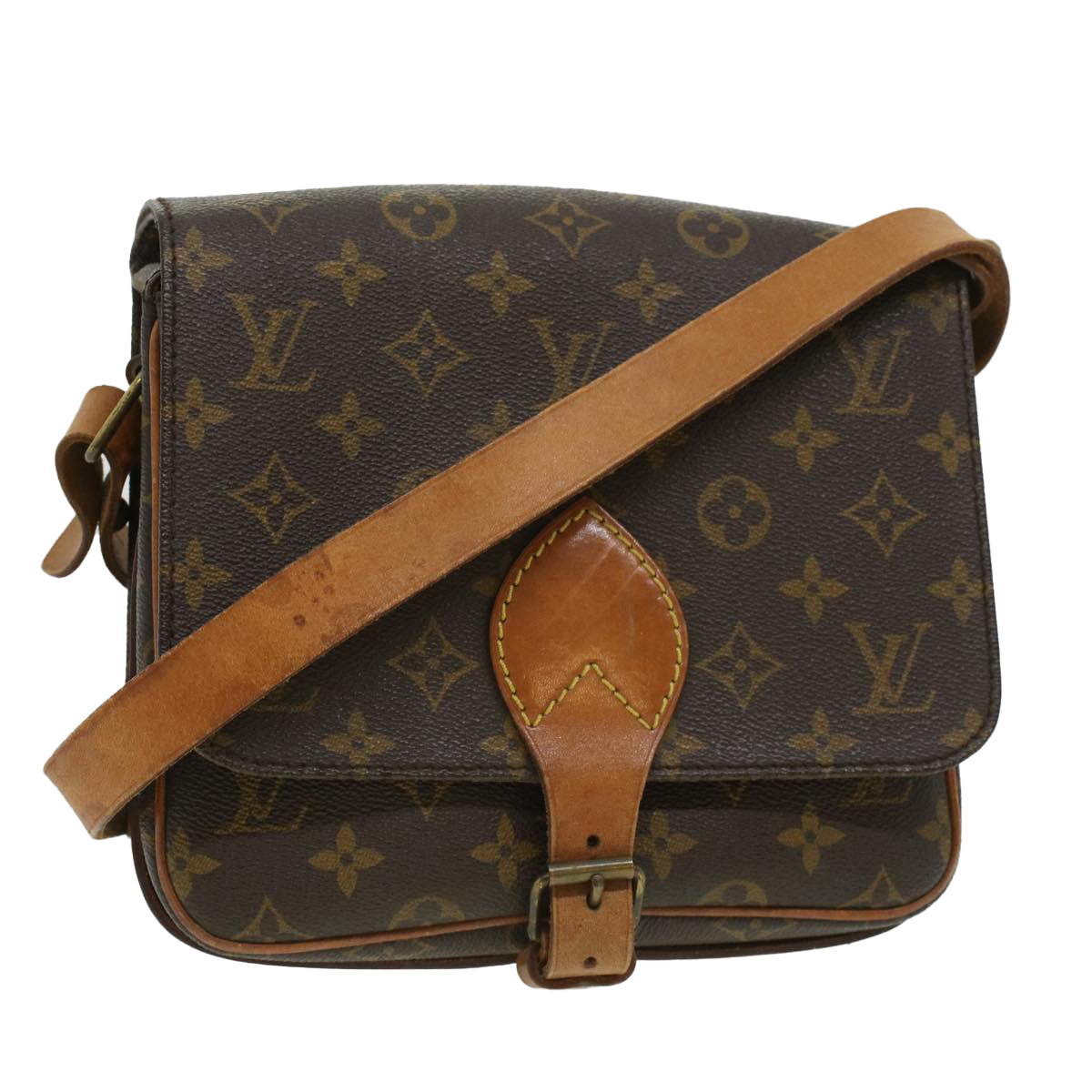 Louis Vuitton Vintage - Monogram Cartouchiere MM Bag - Brown