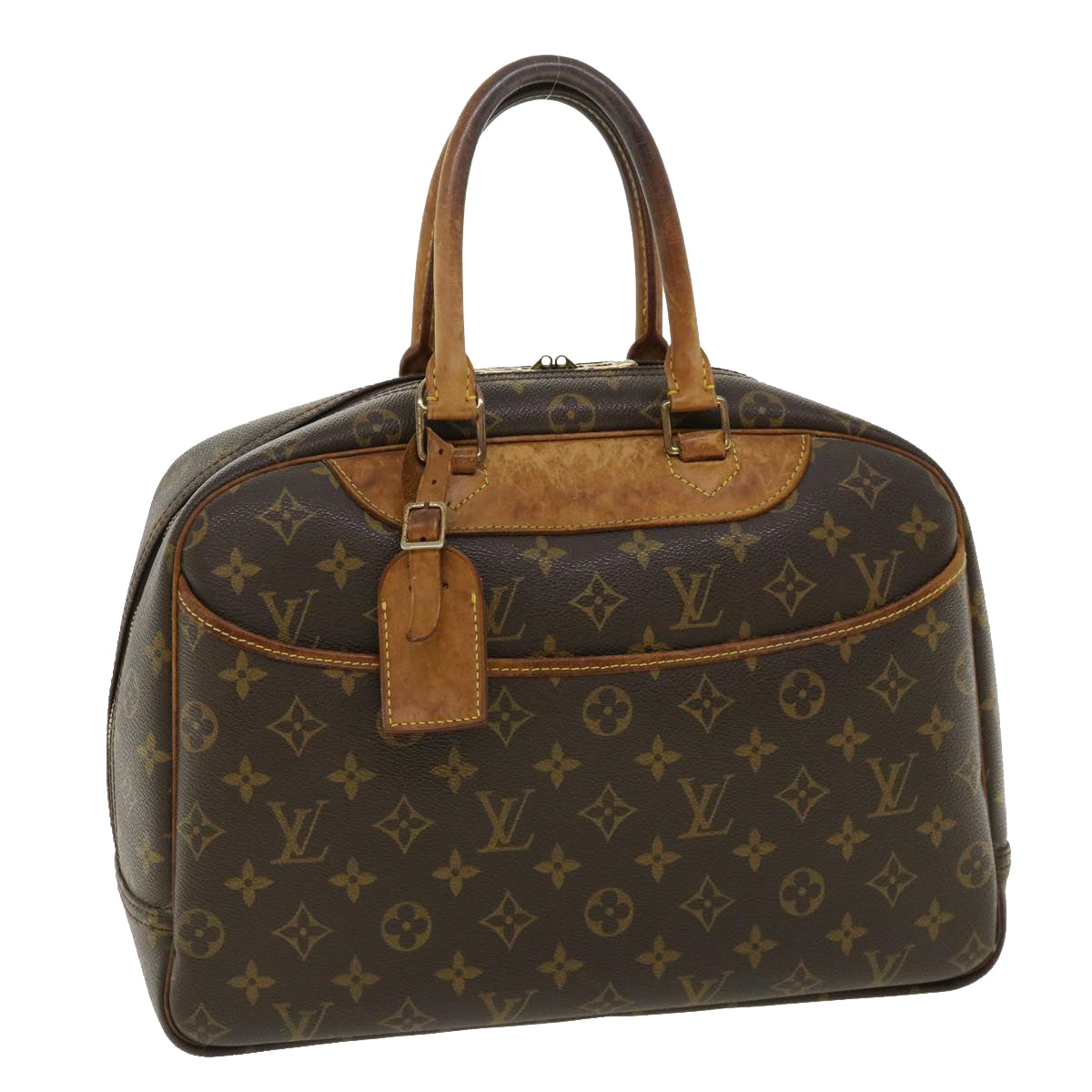 Louis Vuitton LOUIS VUITTON Monogram Deauville Hand Bag M47270 LV Auth  fm1876