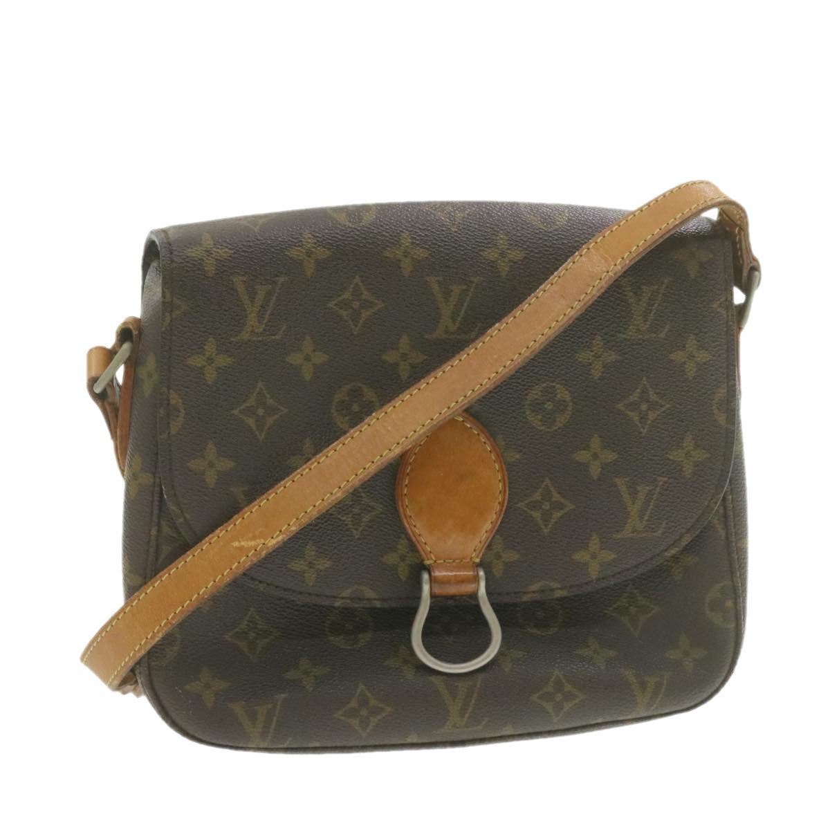 LOUIS VUITTON Monogram Saint Cloud GM Shoulder Bag M51242 LV Auth