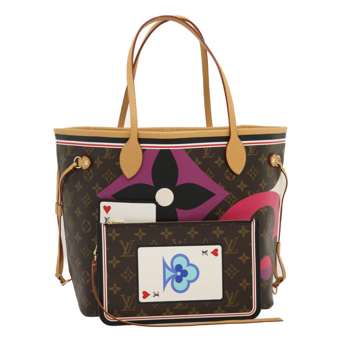 LOUIS VUITTON Monogram Game On Neverfull MM Tote Bag M57452 LV