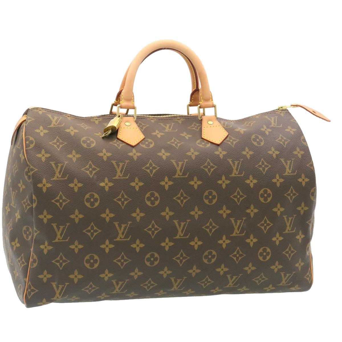 Louis Vuitton Speedy 40 Handbag with Monogram Canvas