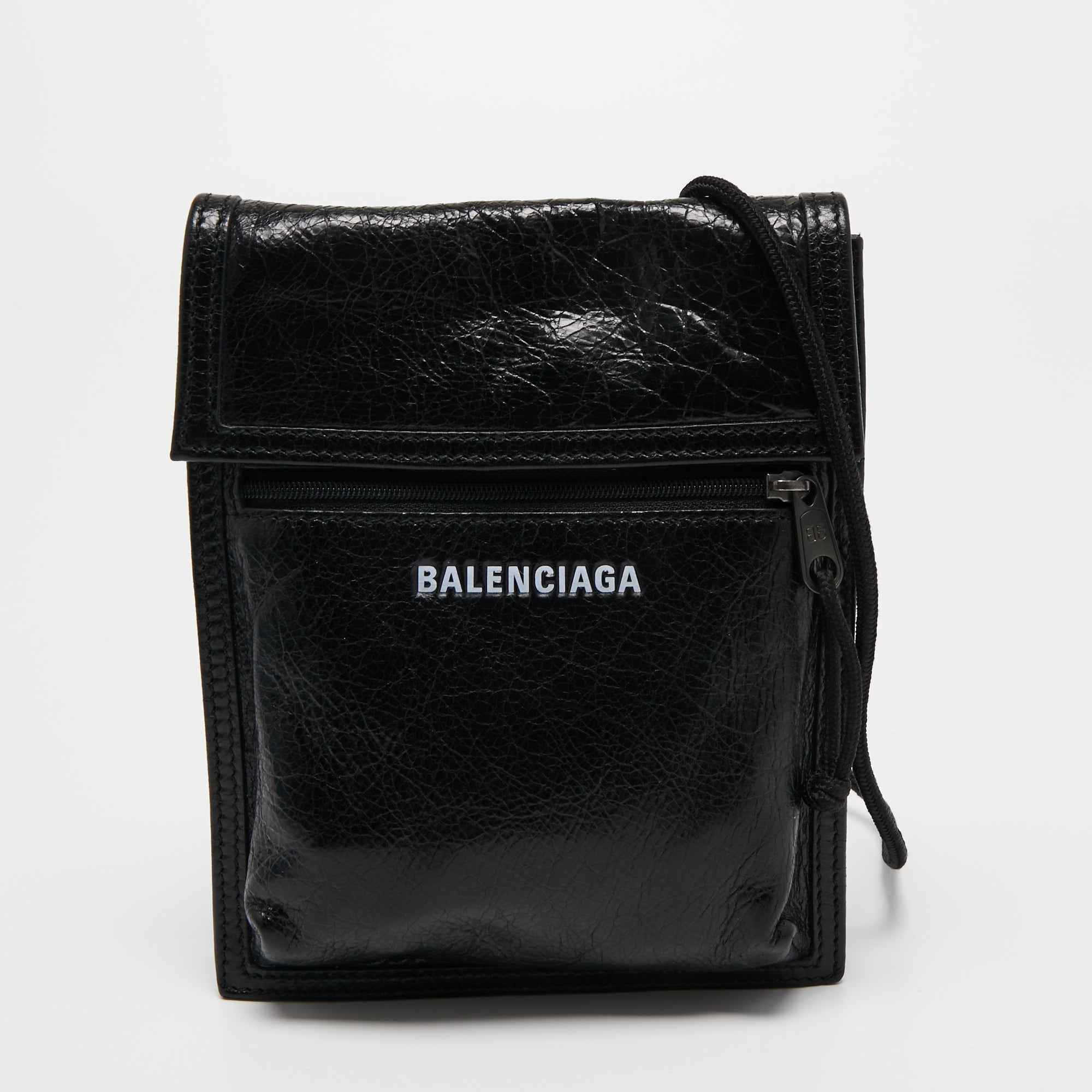 Explorer Logo Crossbody Bag in Black - Balenciaga