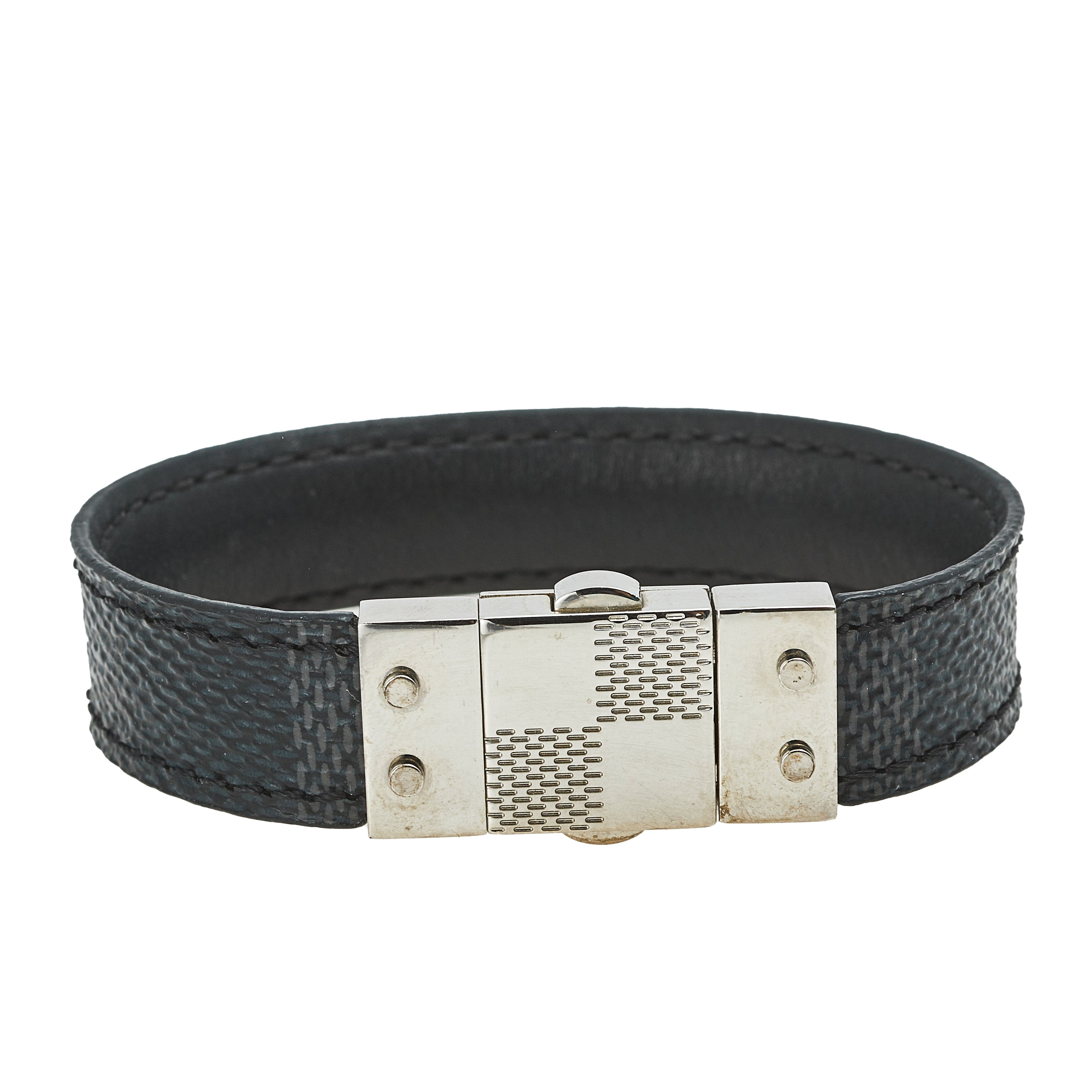 Leather bracelet Louis Vuitton Grey in Leather - 34260165