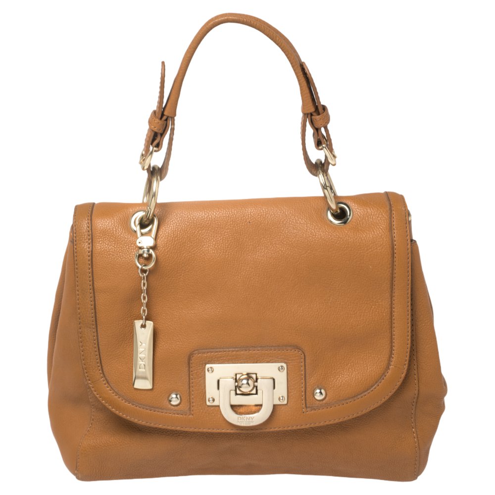 DKNY Brown/Black Signature Canvas and Leather Chain Shoulder Bag Dkny | The  Luxury Closet